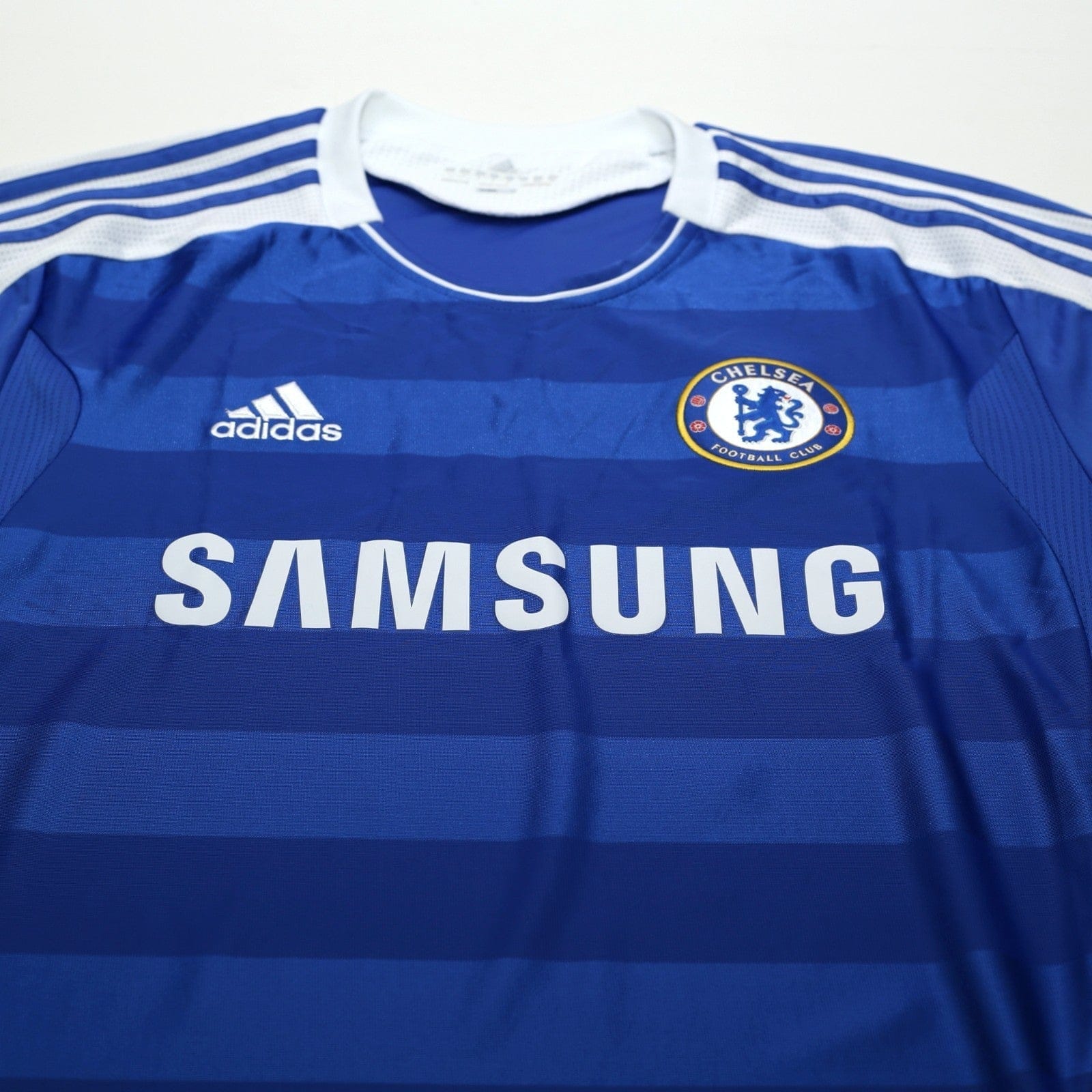 2011/12 Drogba #11 Chelsea Vintage adidas CL Home Football Shirt (L)