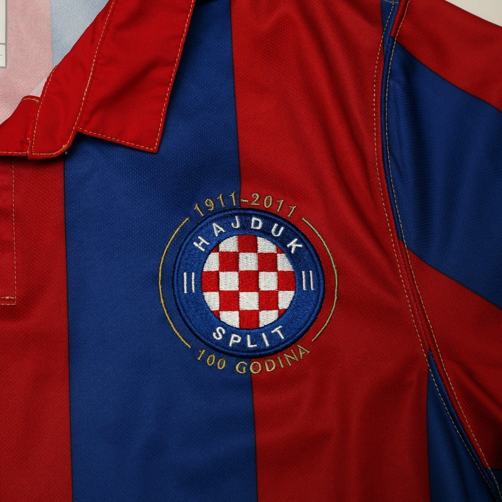 2011/12 Hajduk Split Vintage Umbro Centenary Long Sleeve Away Football Shirt (M)