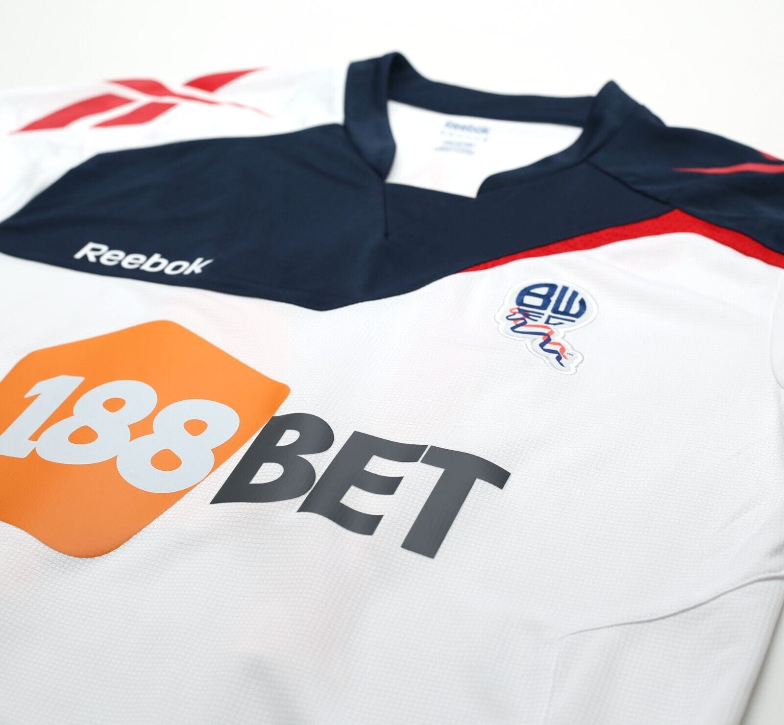 2011/12 K. DAVIES #14 Bolton Wanderers Vintage Reebok Home Football Shirt (M)