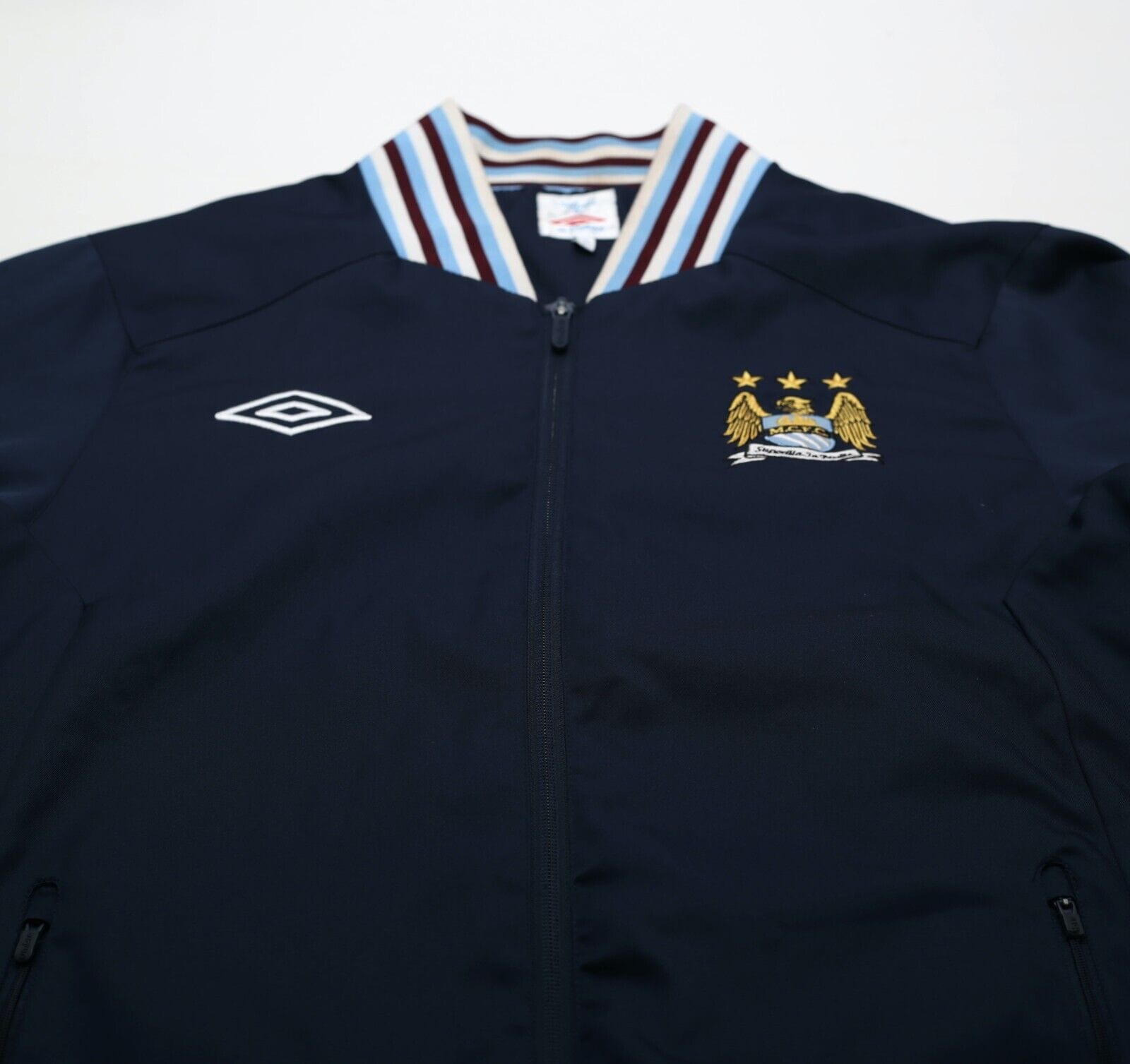 2011/12 Manchester City Vintage Umbro Football Anthem Jacket Track Top (L)