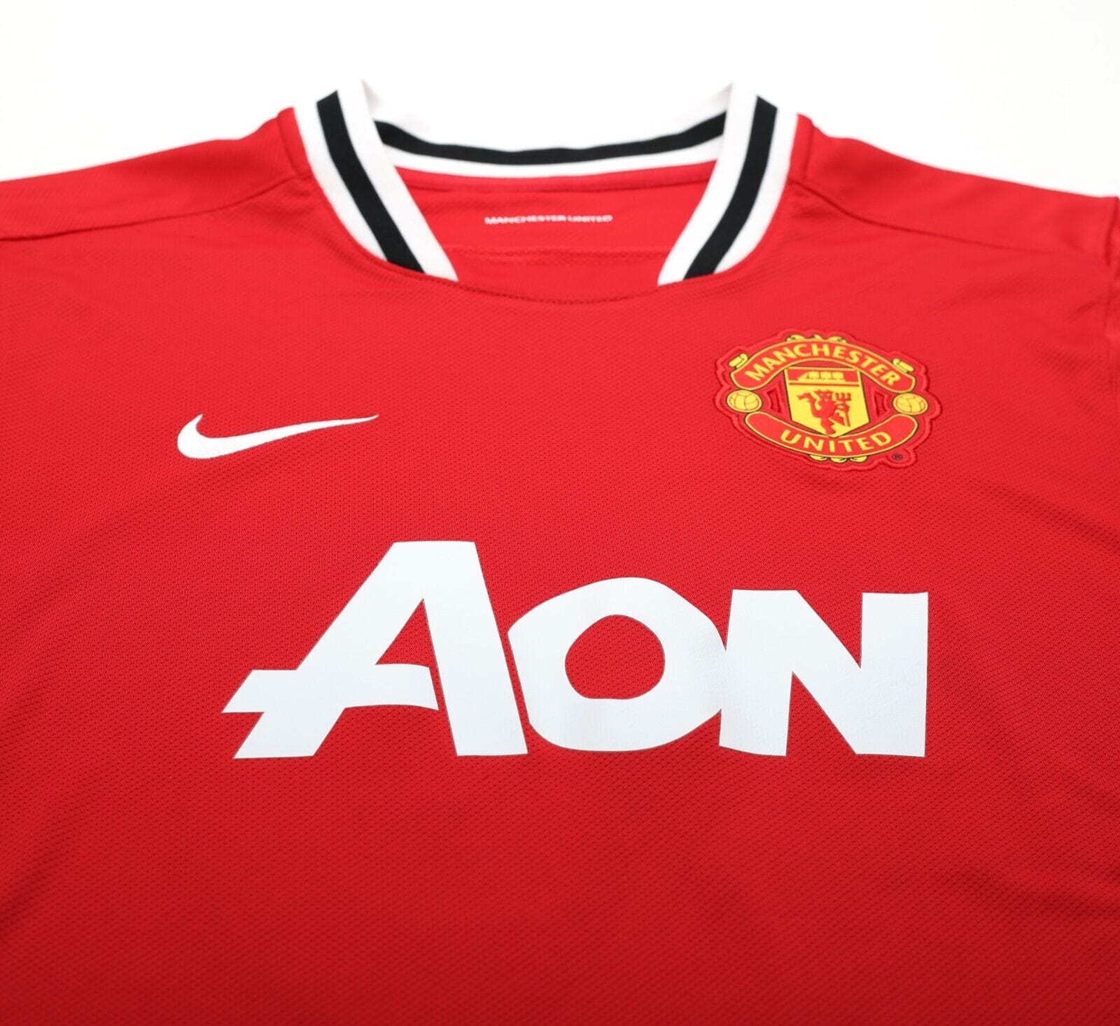 2011/12 MORRISON #49 Manchester United Vintage Nike Home Football Shirt (M/L)
