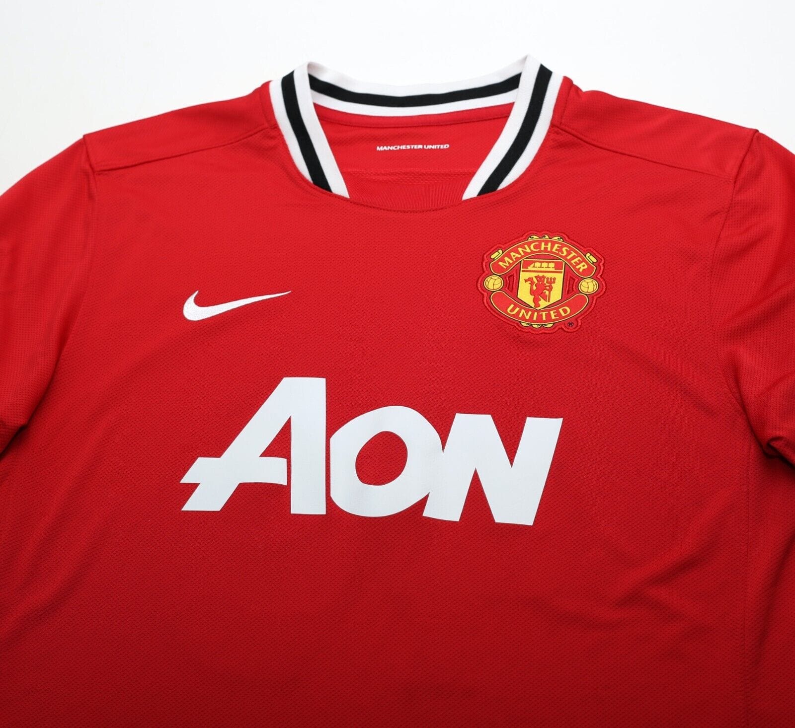 2011/12 MORRISON #49 Manchester United Vintage Nike Home Football Shirt (M/L)