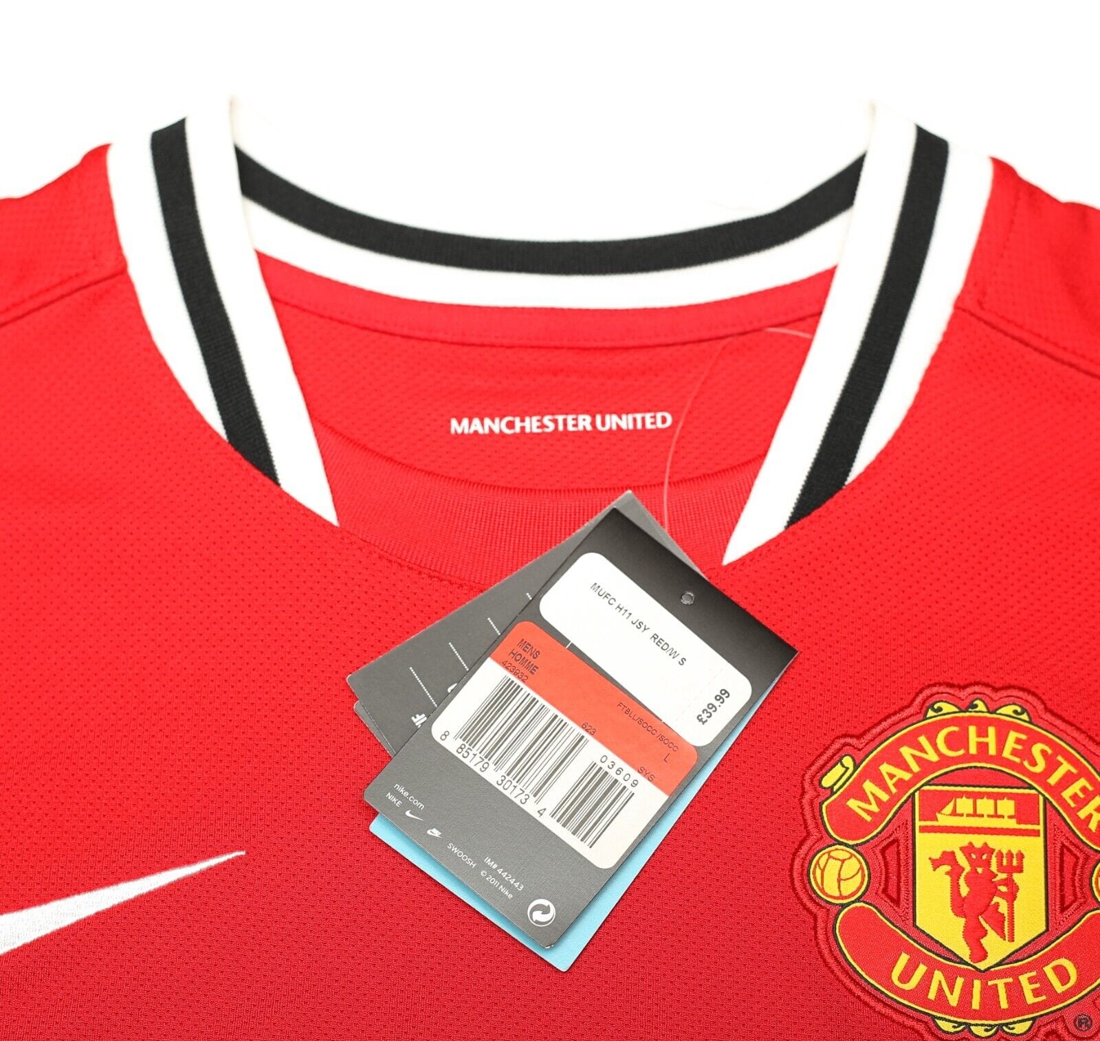 2011/12 ROONEY #10 Manchester United Vintage Nike Home Football Shirt (L) BNWT
