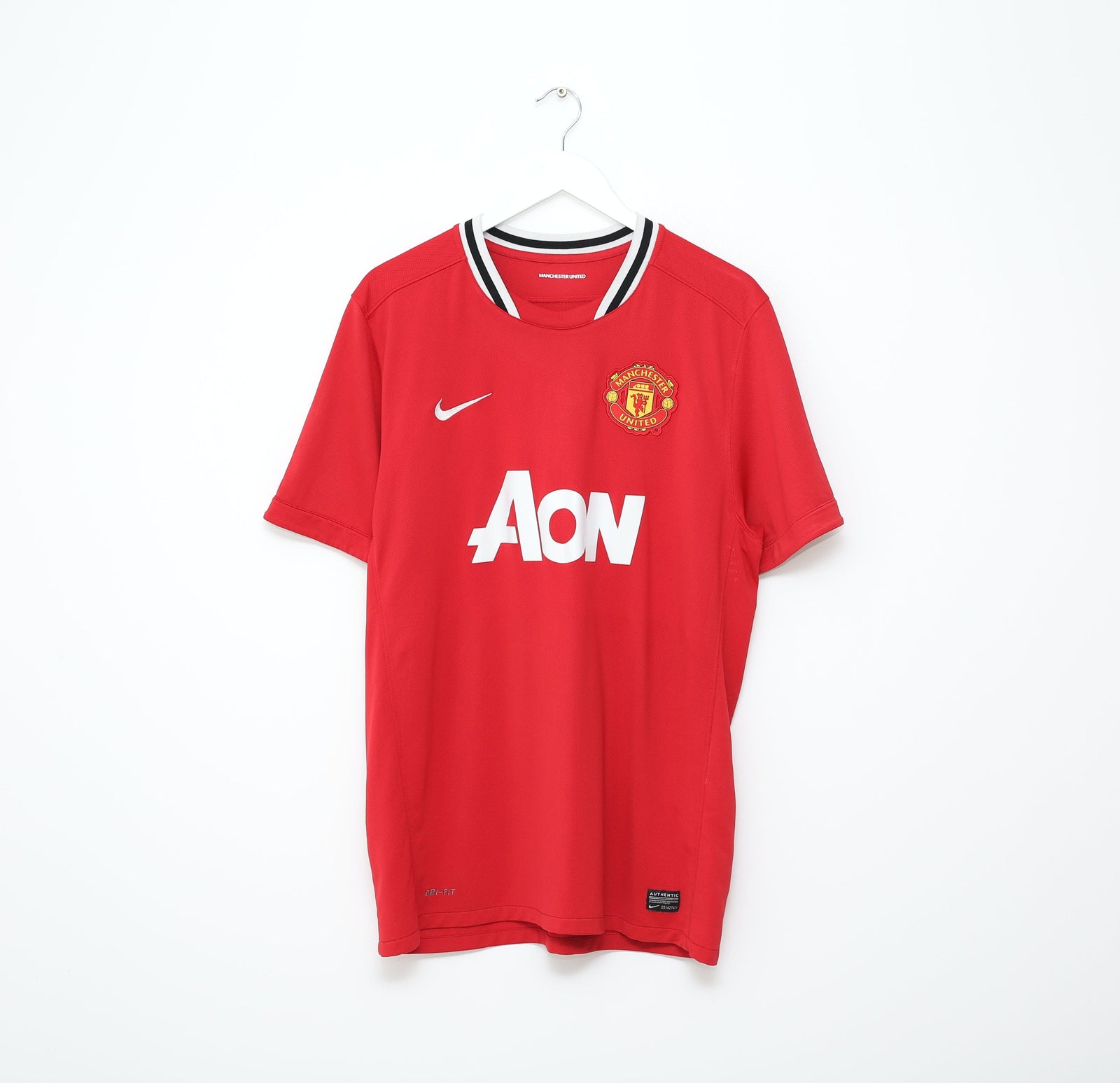 2011/12 ROONEY #10 Manchester United Vintage Nike Home Football Shirt (L/XL)