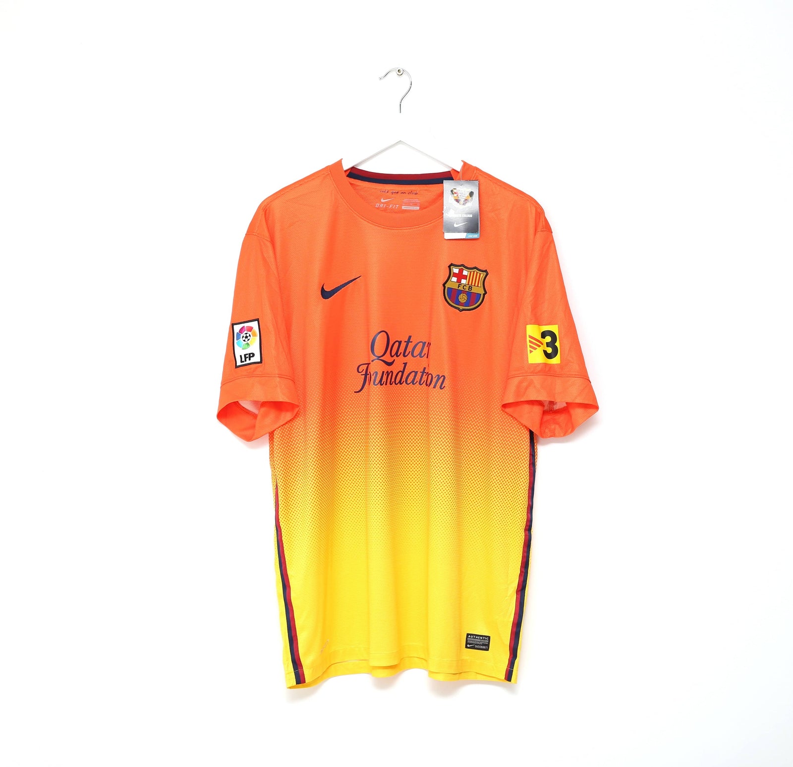 2012/13 BARCELONA Vintage Nike Away Football Shirt Jersey (XL) BNWT