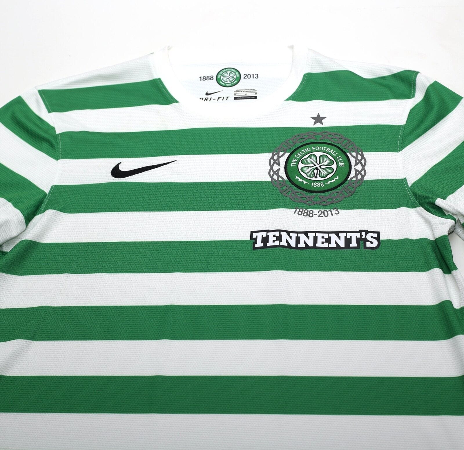 2012/13 CELTIC Vintage Nike 125th Anniversary Home Football Shirt (M)