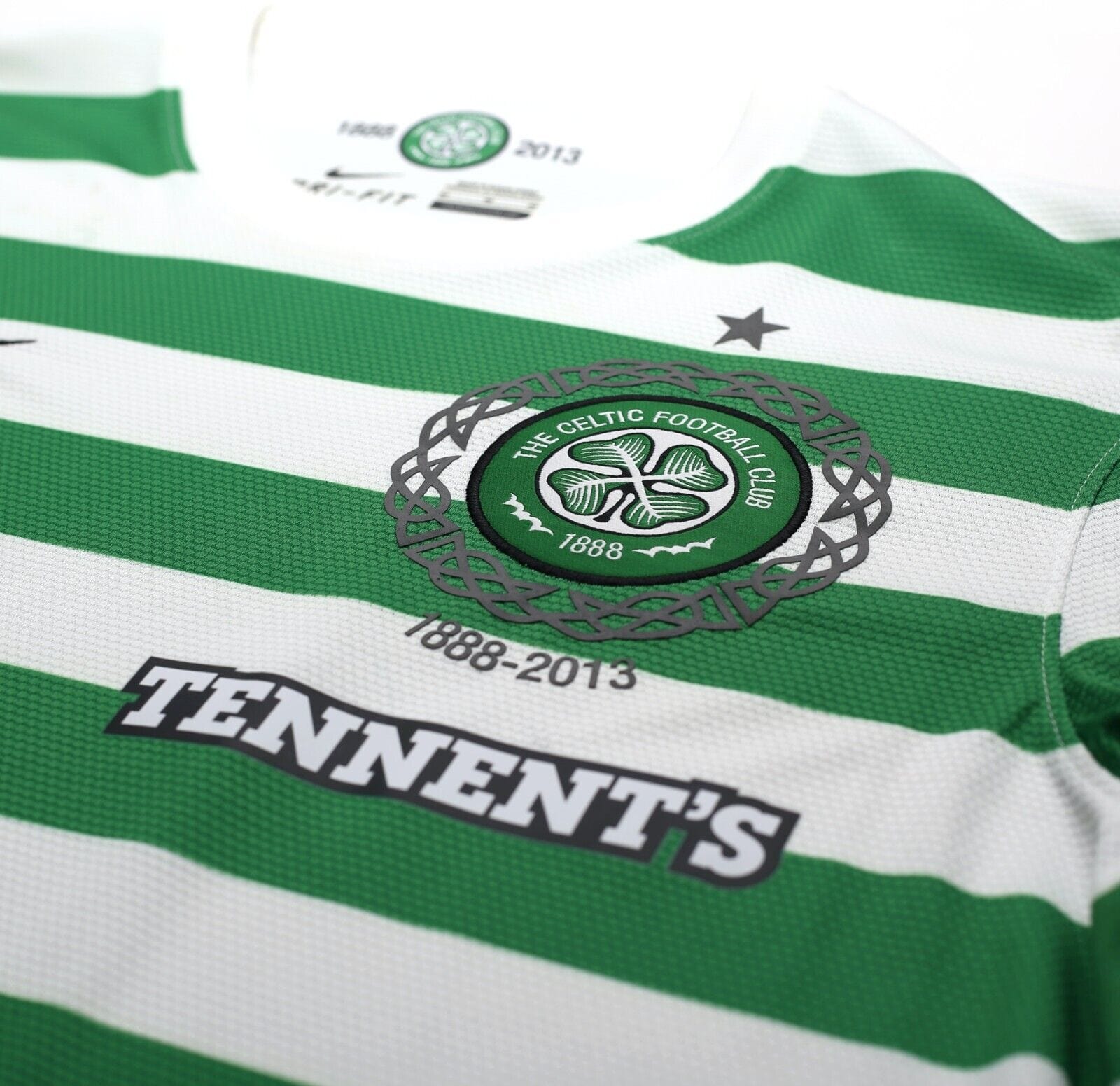 2012/13 CELTIC Vintage Nike 125th Anniversary Home Football Shirt (M)