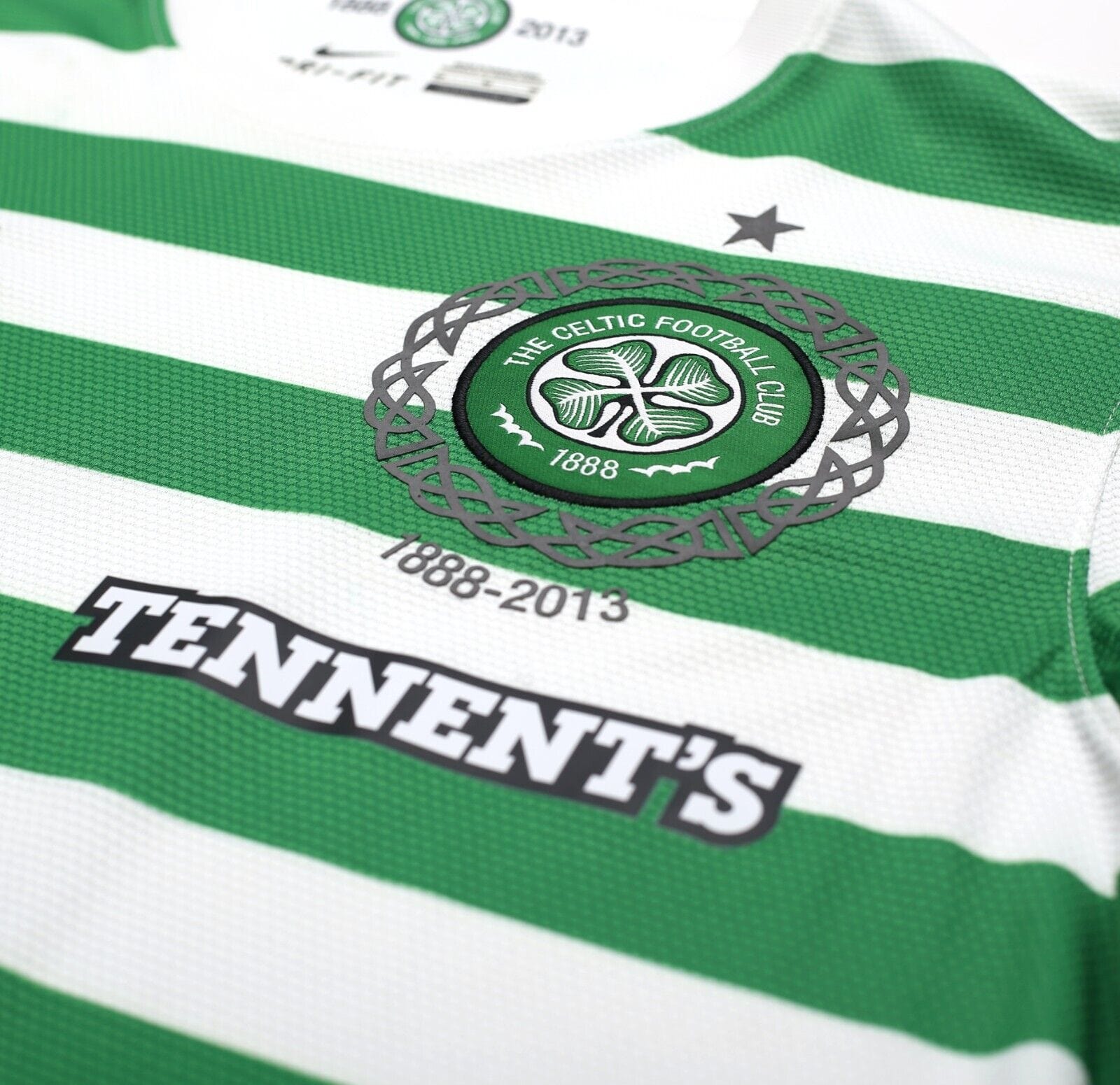 2012/13 CELTIC Vintage Nike 125th Anniversary Home Football Shirt (M)