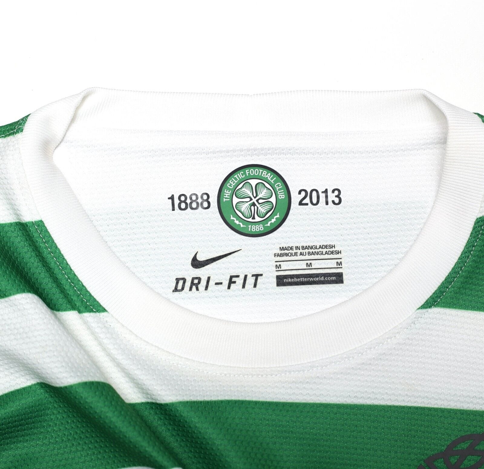 2012/13 CELTIC Vintage Nike 125th Anniversary Home Football Shirt (M)
