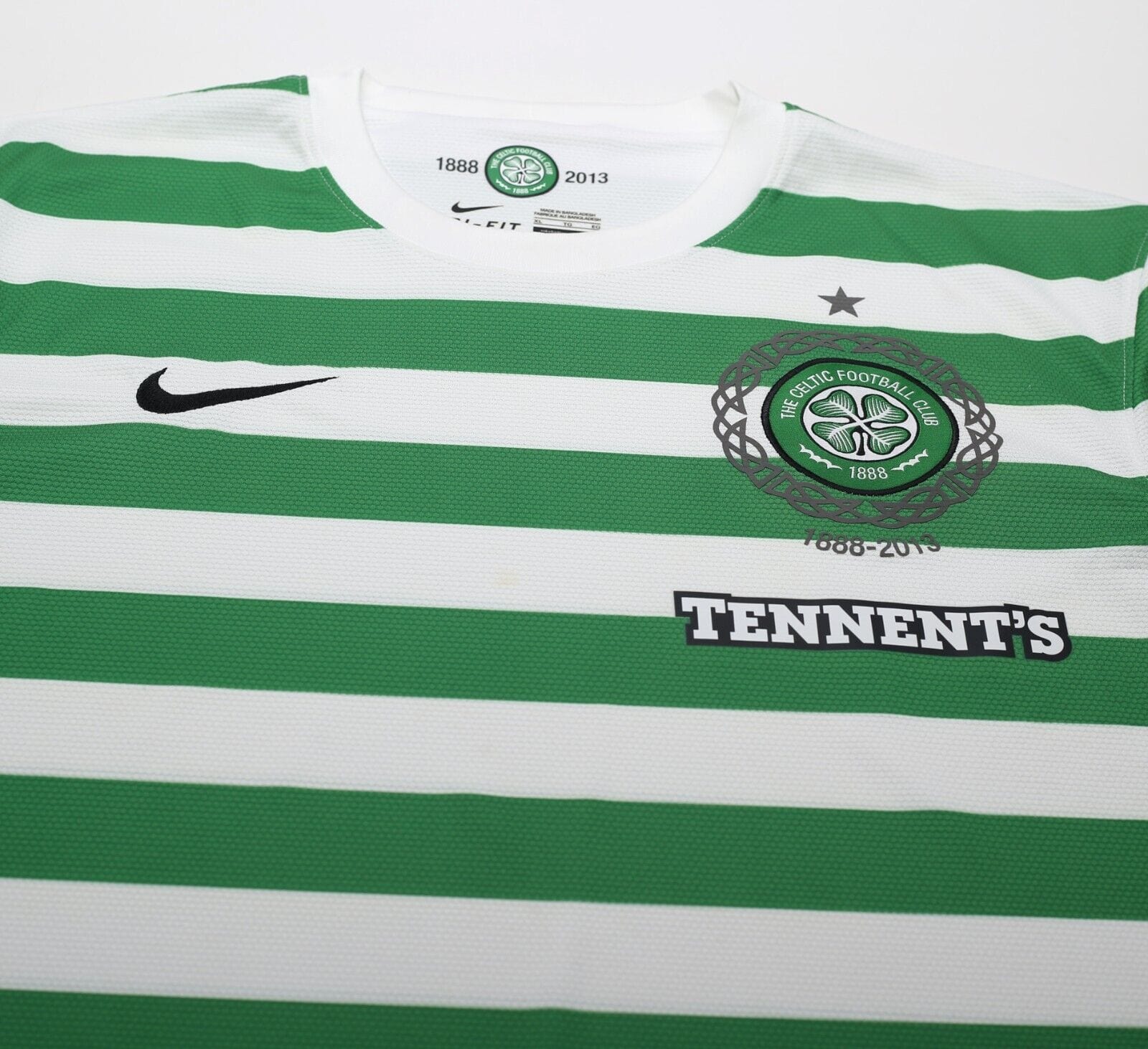 2012/13 CELTIC Vintage Nike 125th Anniversary Home Football Shirt (XL)
