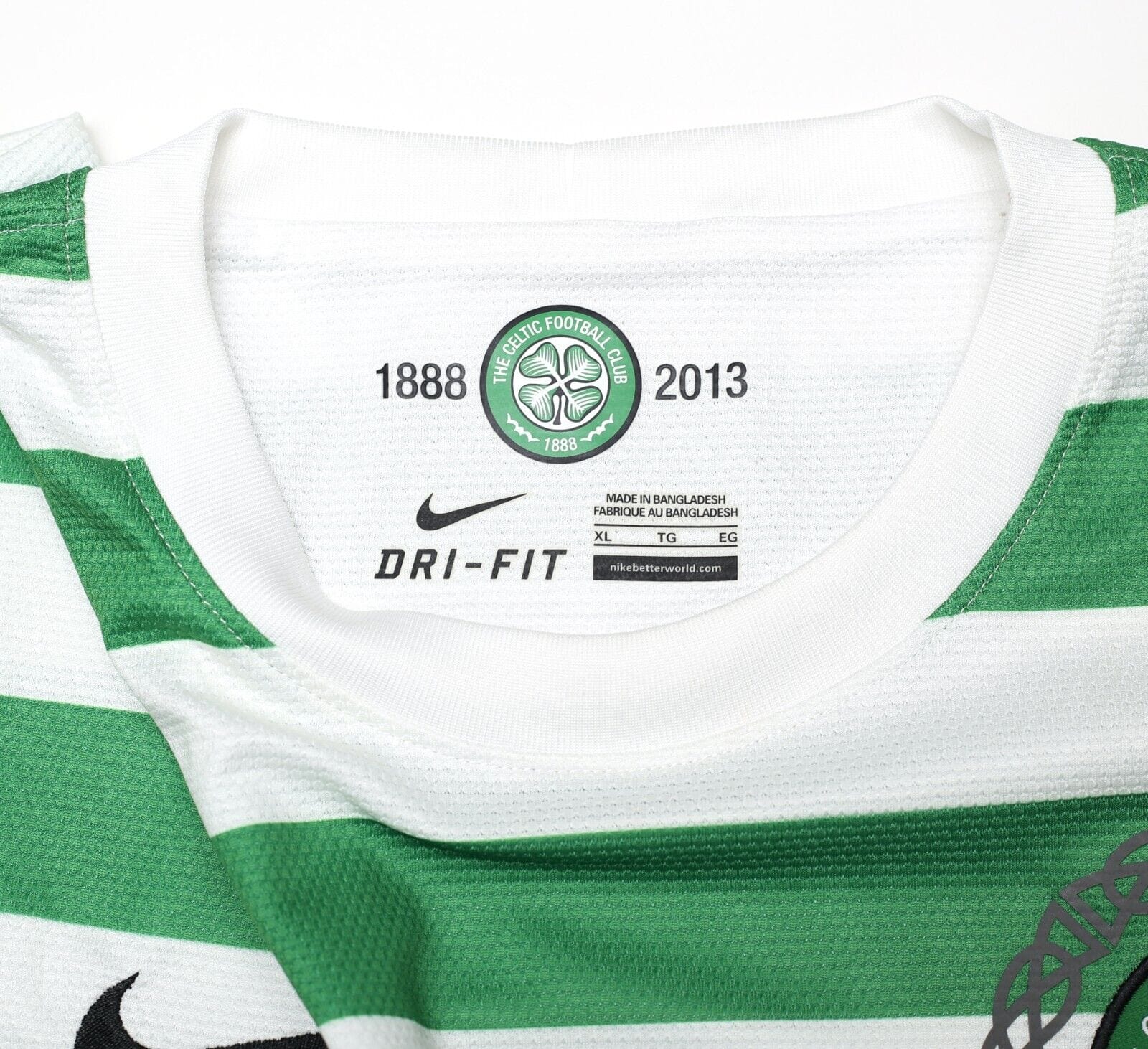 2012/13 CELTIC Vintage Nike 125th Anniversary Home Football Shirt (XL)