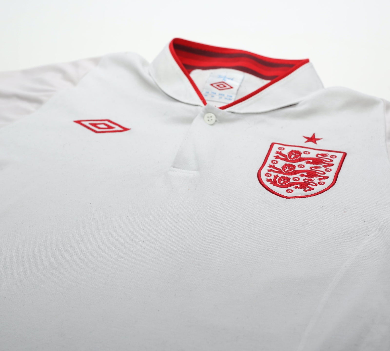 2012/13 ENGLAND Vintage Umbro Home Football Shirt (M) Euro 2012