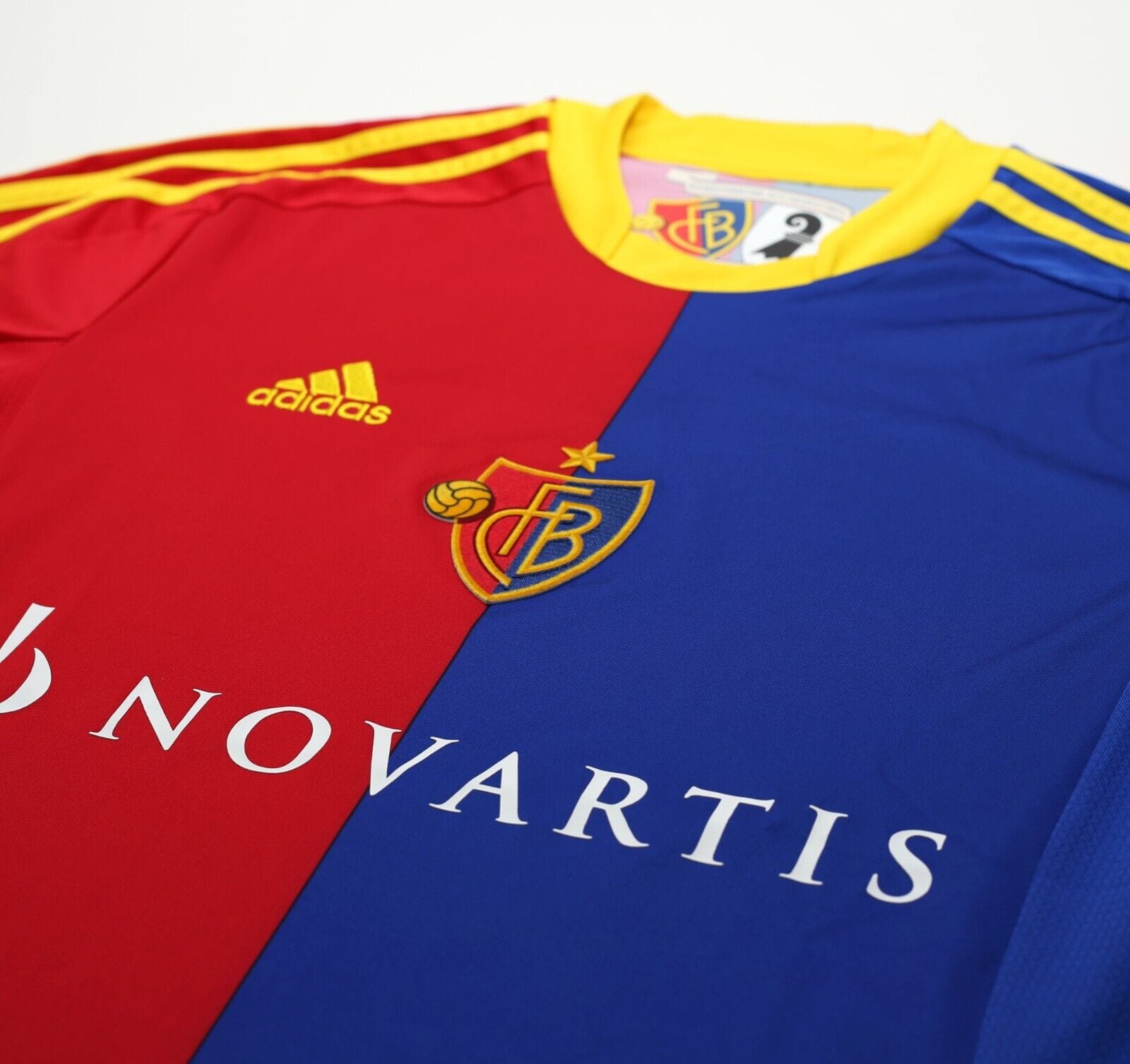 2012/13 M. SALAH #22 FC Basel Vintage adidas Home Football Shirt Jersey (M)