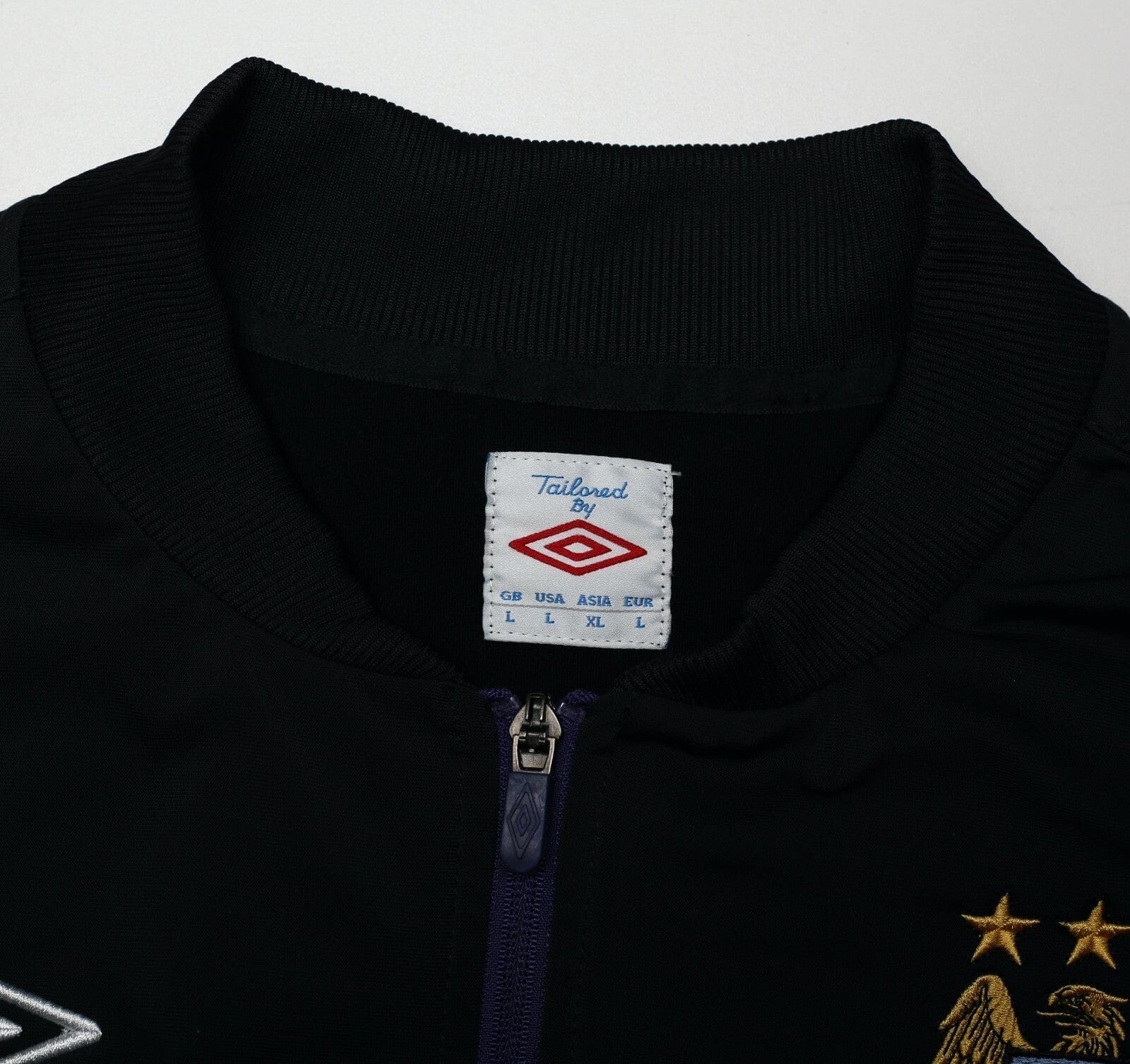 2012/13 MANCHESTER CITY Vintage Umbro Football Track Top Jacket (M/L)