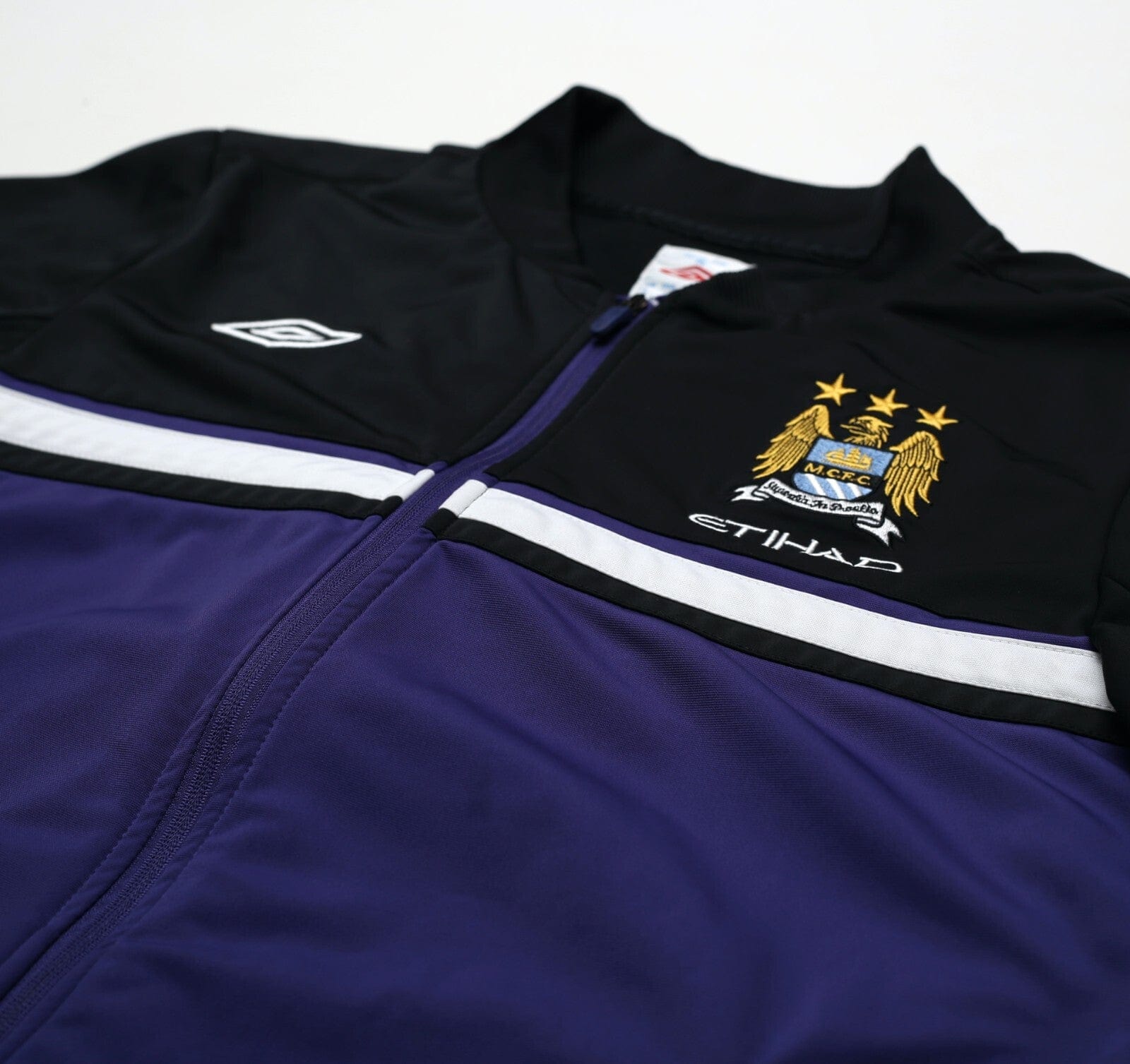 2012/13 MANCHESTER CITY Vintage Umbro Football Track Top Jacket (M/L)