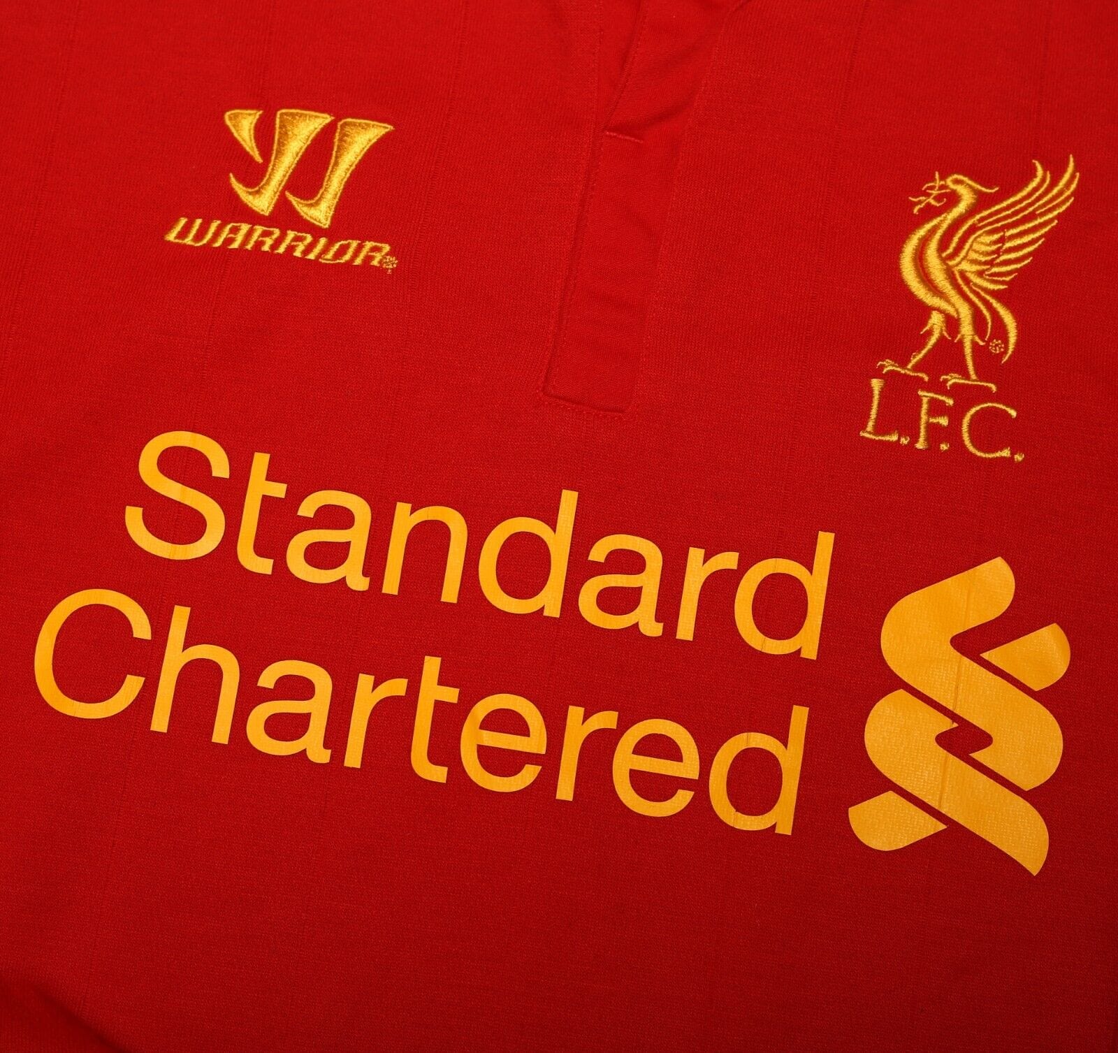 2012/13 SUAREZ #7 Liverpool Vintage Warrior Home Football Shirt Jersey (M)