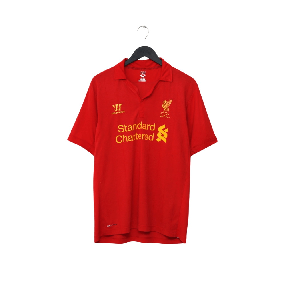 2012/13 SUAREZ #7 Liverpool Vintage Warrior Home Football Shirt (L)