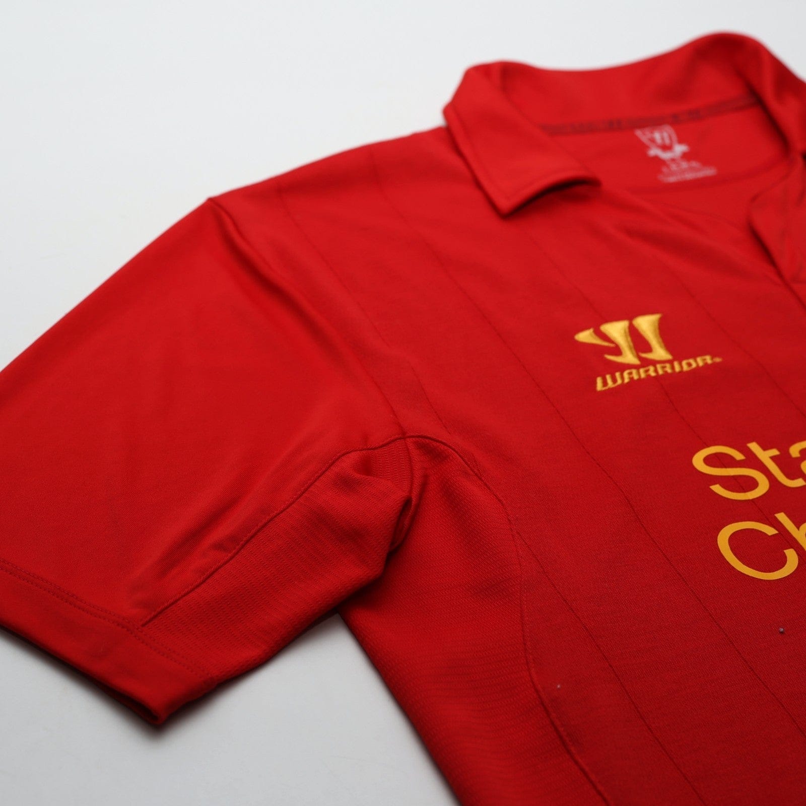 2012/13 Suarez #7 Liverpool Vintage Warrior Home Football Shirt (L)