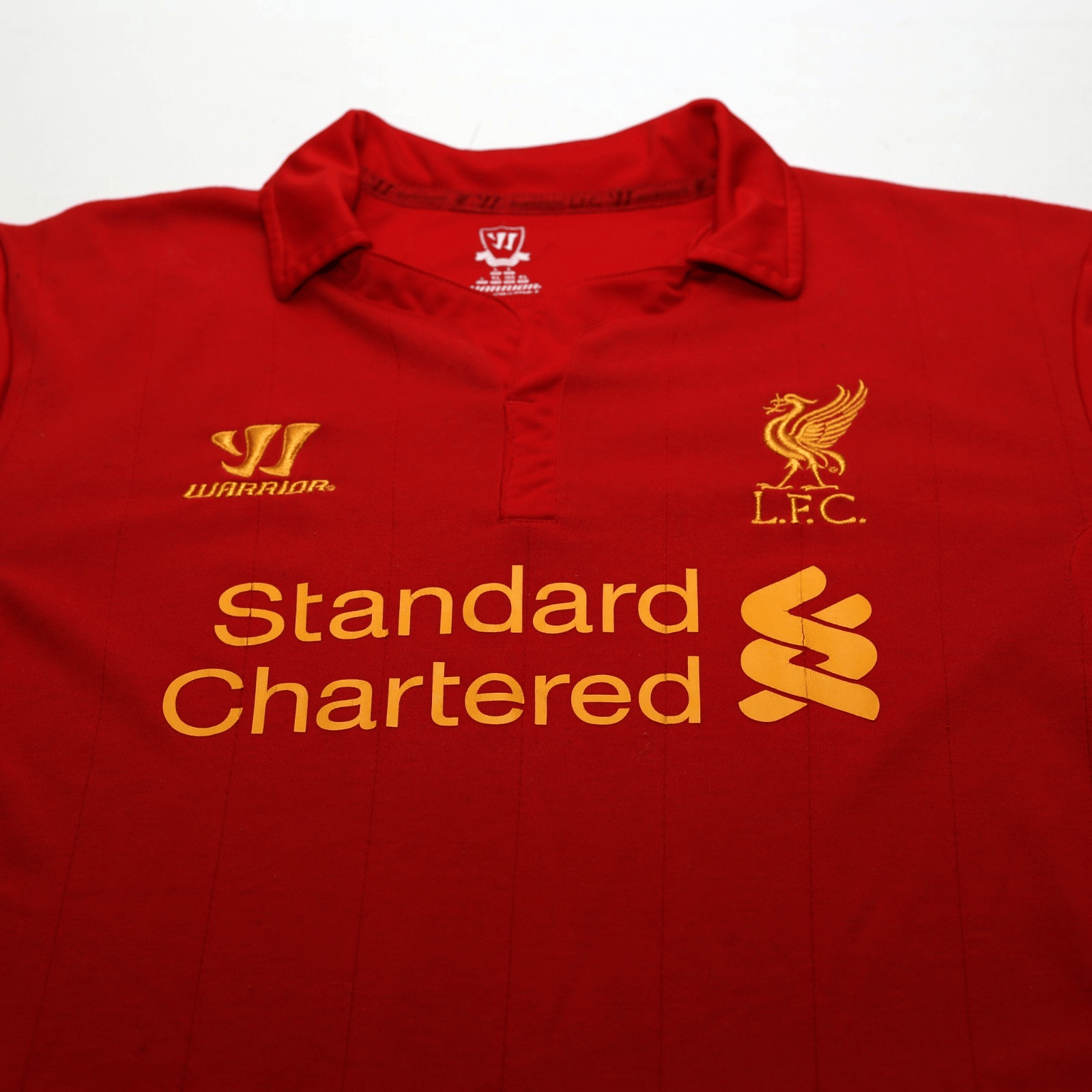 2012/13 Suarez #7 Liverpool Vintage Warrior L/S Home Football Shirt (L)