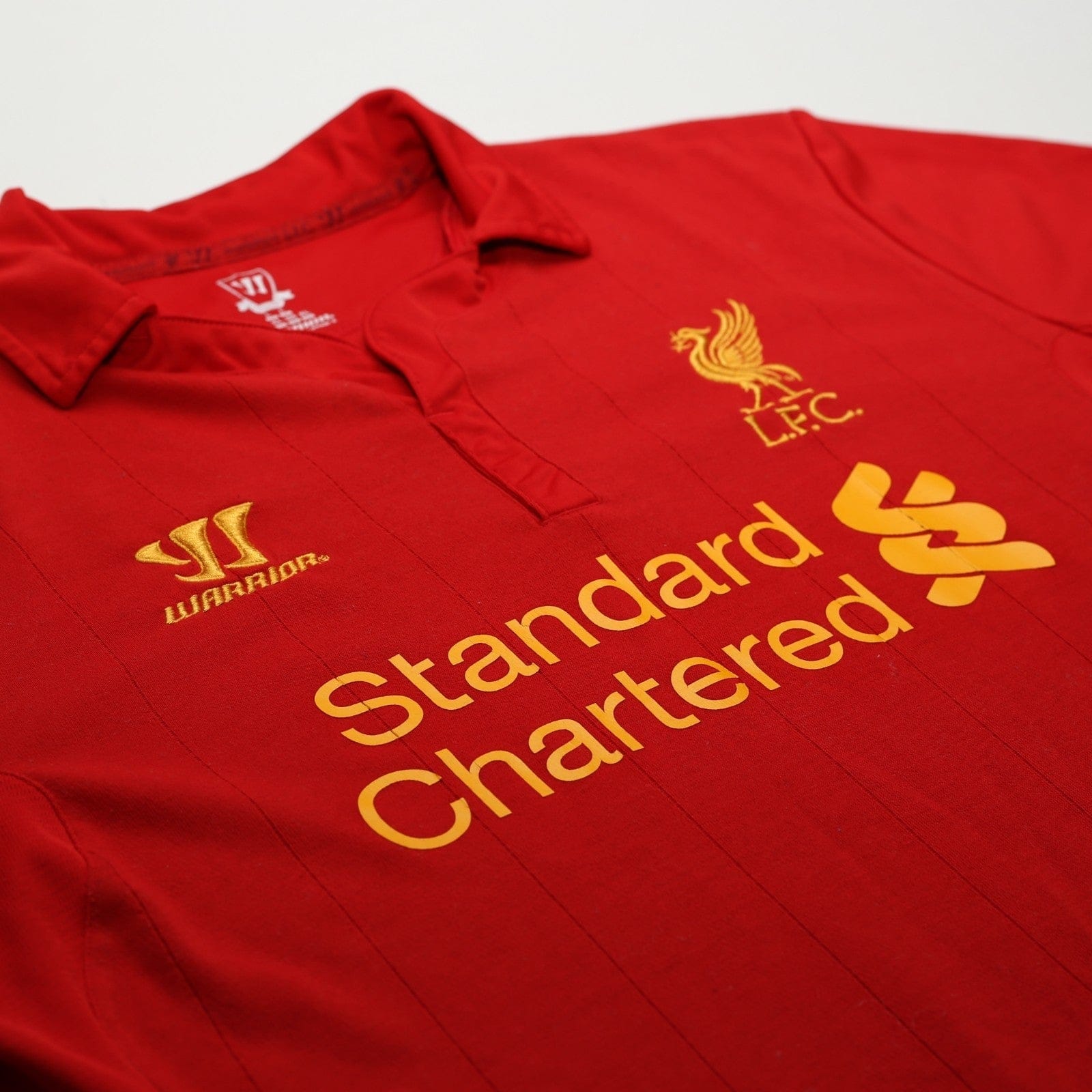 2012/13 Suarez #7 Liverpool Vintage Warrior L/S Home Football Shirt (L)