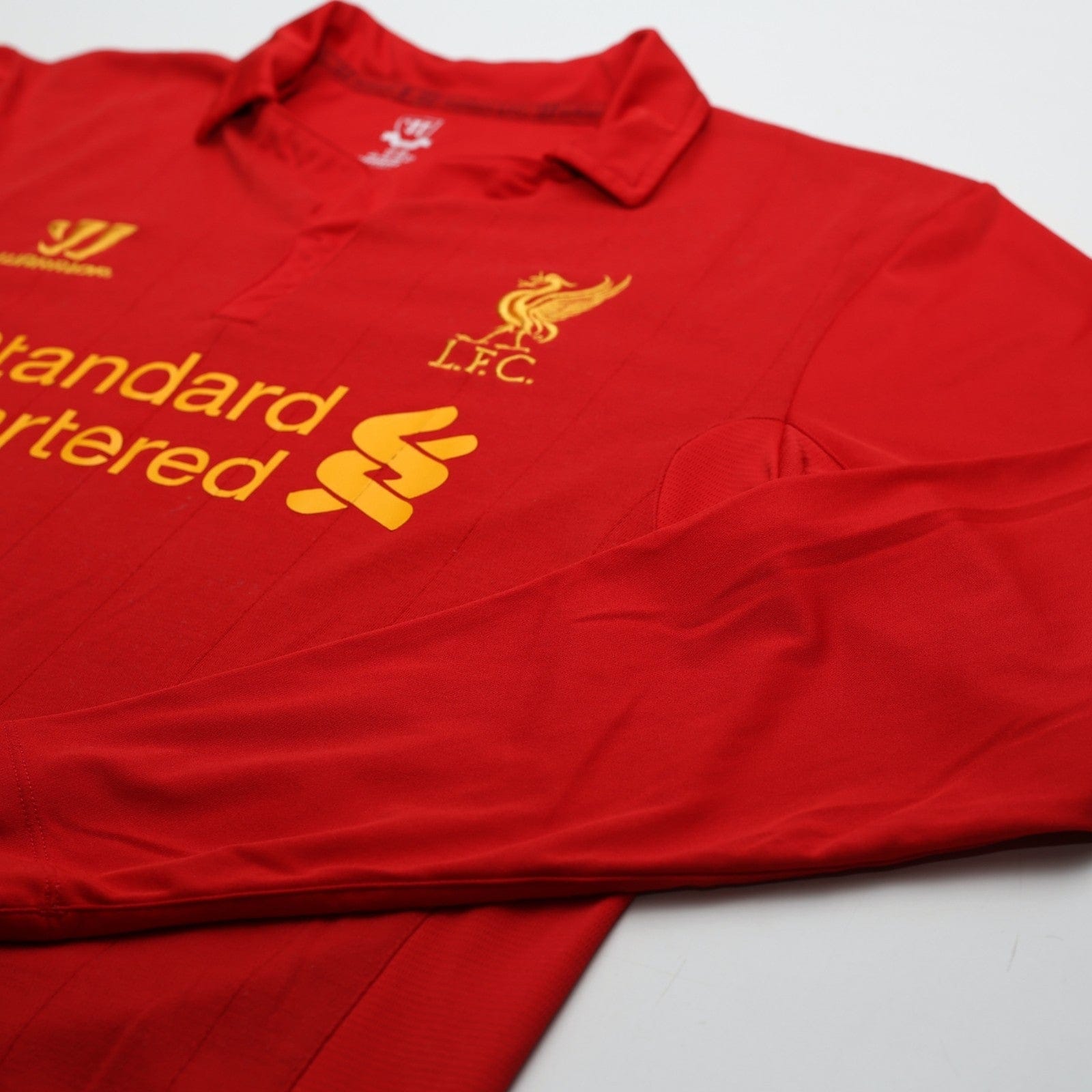 2012/13 Suarez #7 Liverpool Vintage Warrior L/S Home Football Shirt (L)