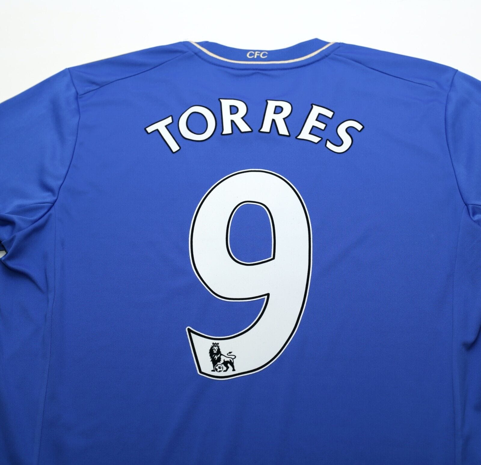 2012/13 TORRES #9 Chelsea Vintage adidas Home Football Shirt Jersey (L)
