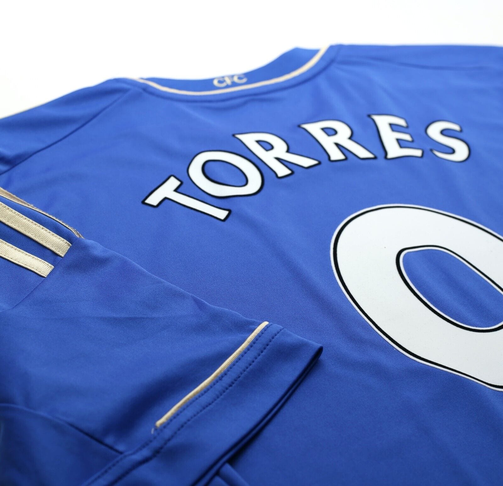 2012/13 TORRES #9 Chelsea Vintage adidas Home Football Shirt Jersey (L)
