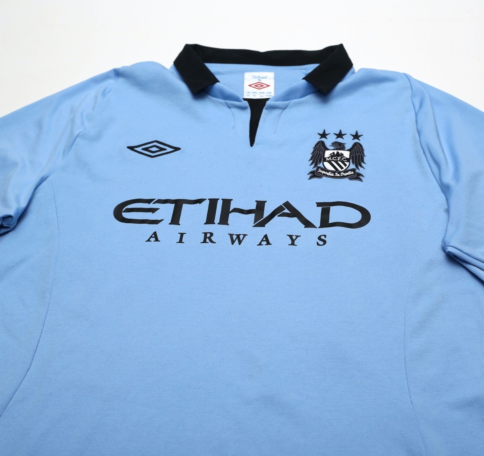 2012/13 TOURE YAYA #42 Manchester City Vintage Umbro Home Football Shirt (XL) 44