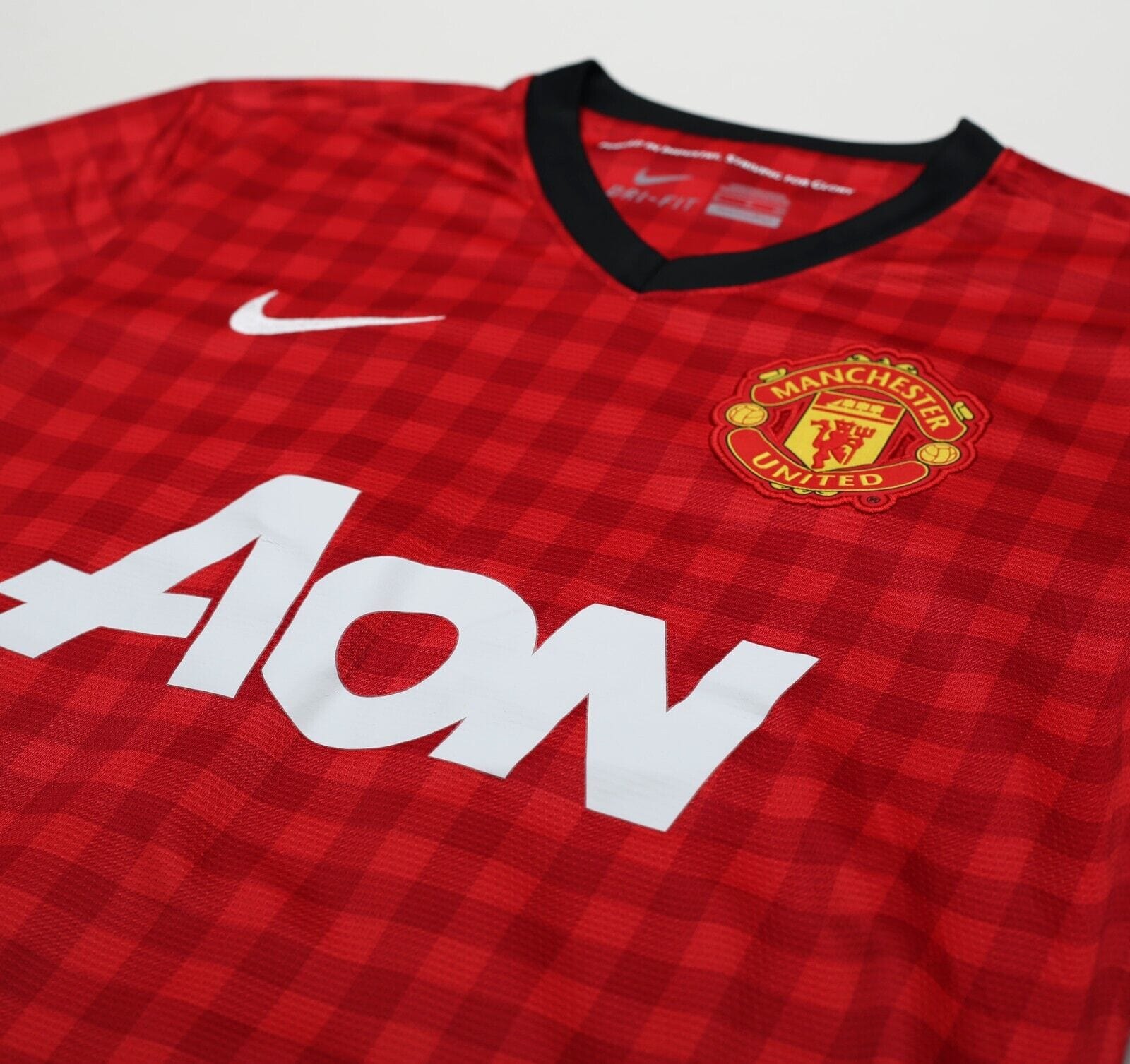 2012/13 VAN PERSIE #20 Manchester United Vintage Nike Home Football Shirt (S)