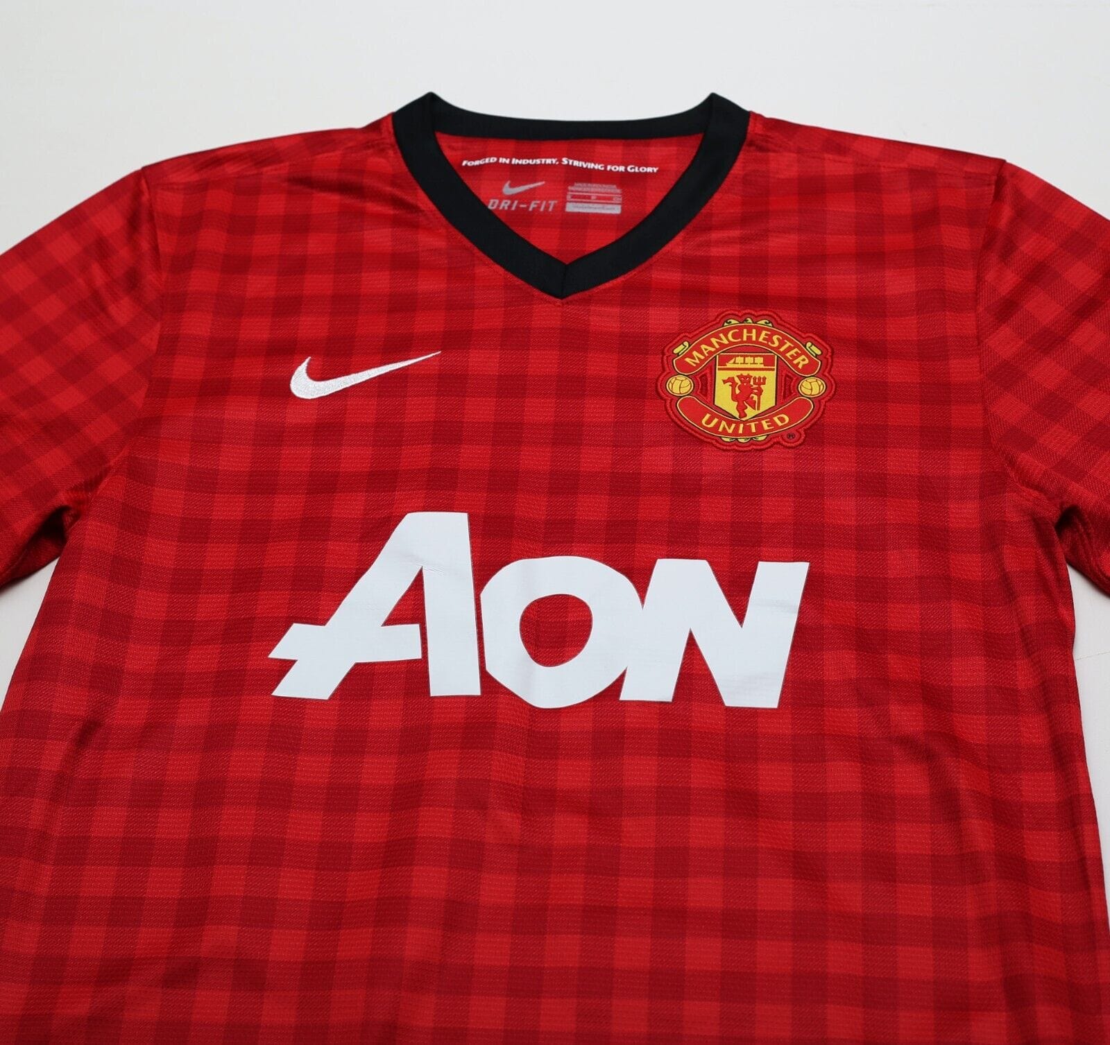 2012/13 VAN PERSIE #20 Manchester United Vintage Nike Home Football Shirt (S)