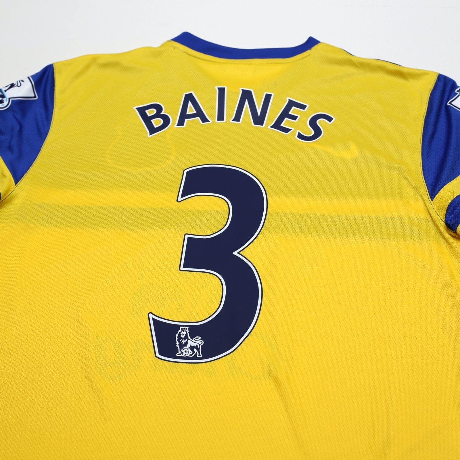 2013/14 Baines #3 Everton Vintage Nike Away Football Shirt (L)