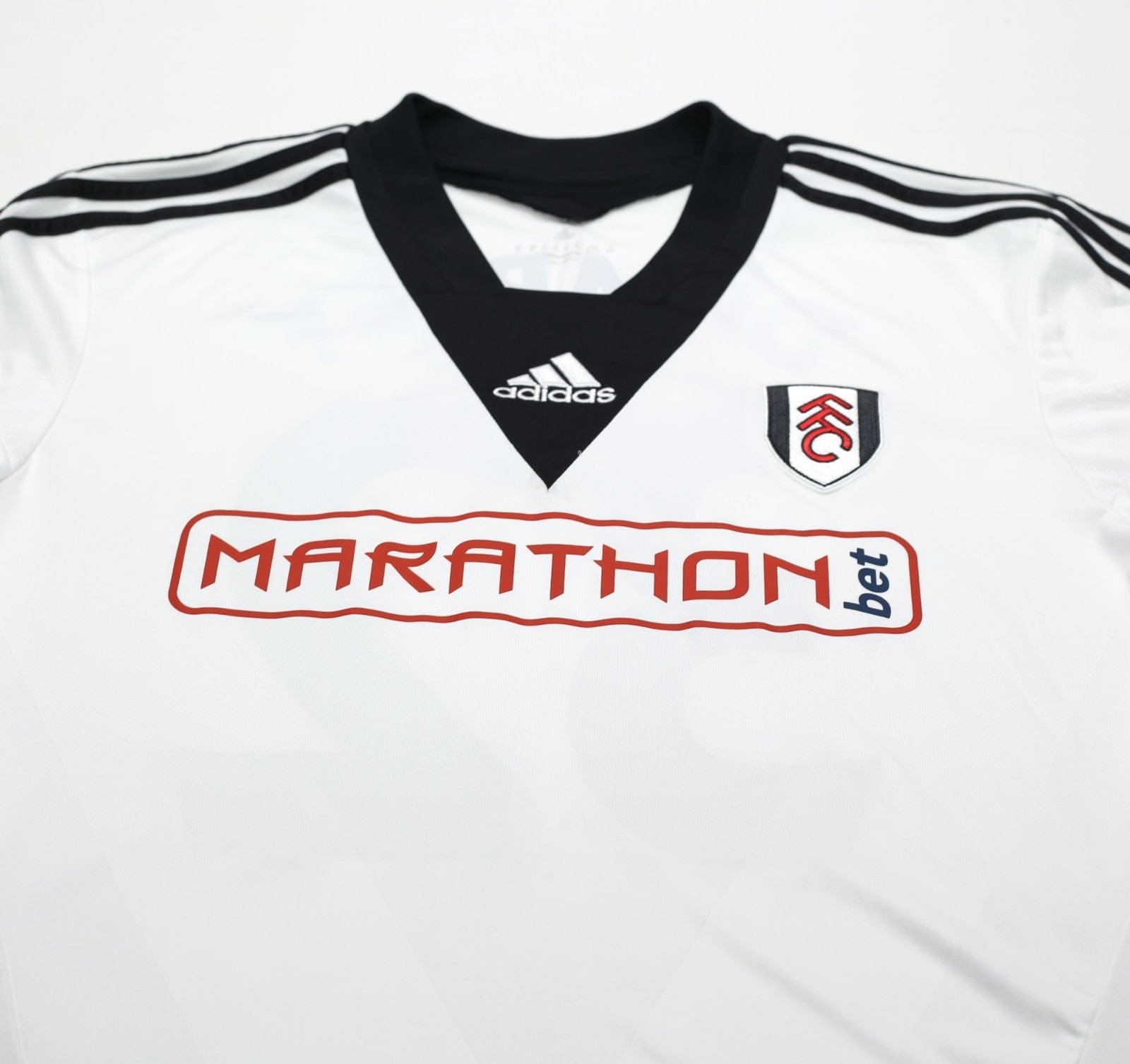 2013/14 DEMPSEY #32 Fulham Vintage adidas LS Formotion Home Football Shirt L/XL