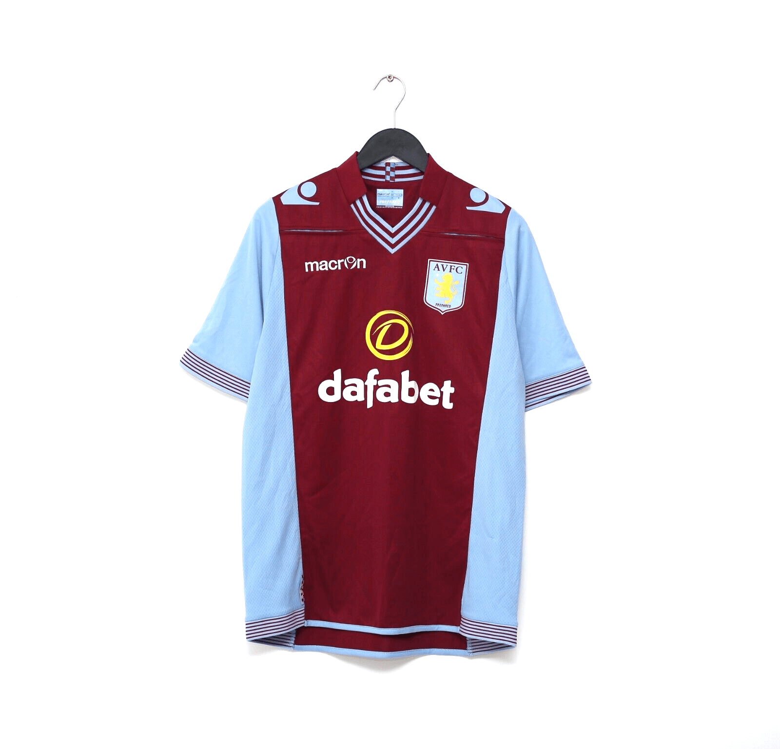 2013/14 GREALISH #40 Aston Villa Vintage Macron Home Football Shirt (M)