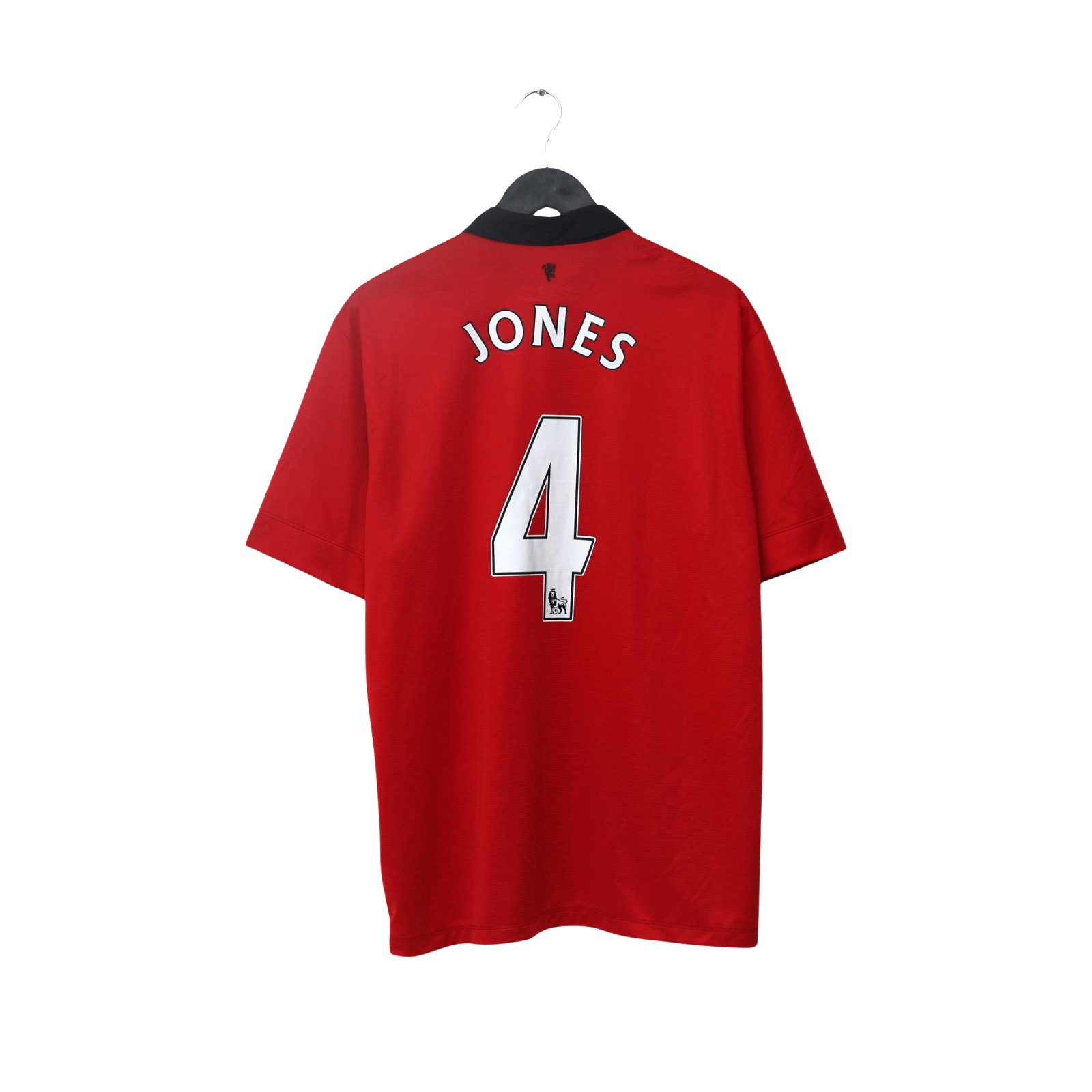 2013/14 Jones #4 Manchester United Vintage Home Football Shirt (XL)
