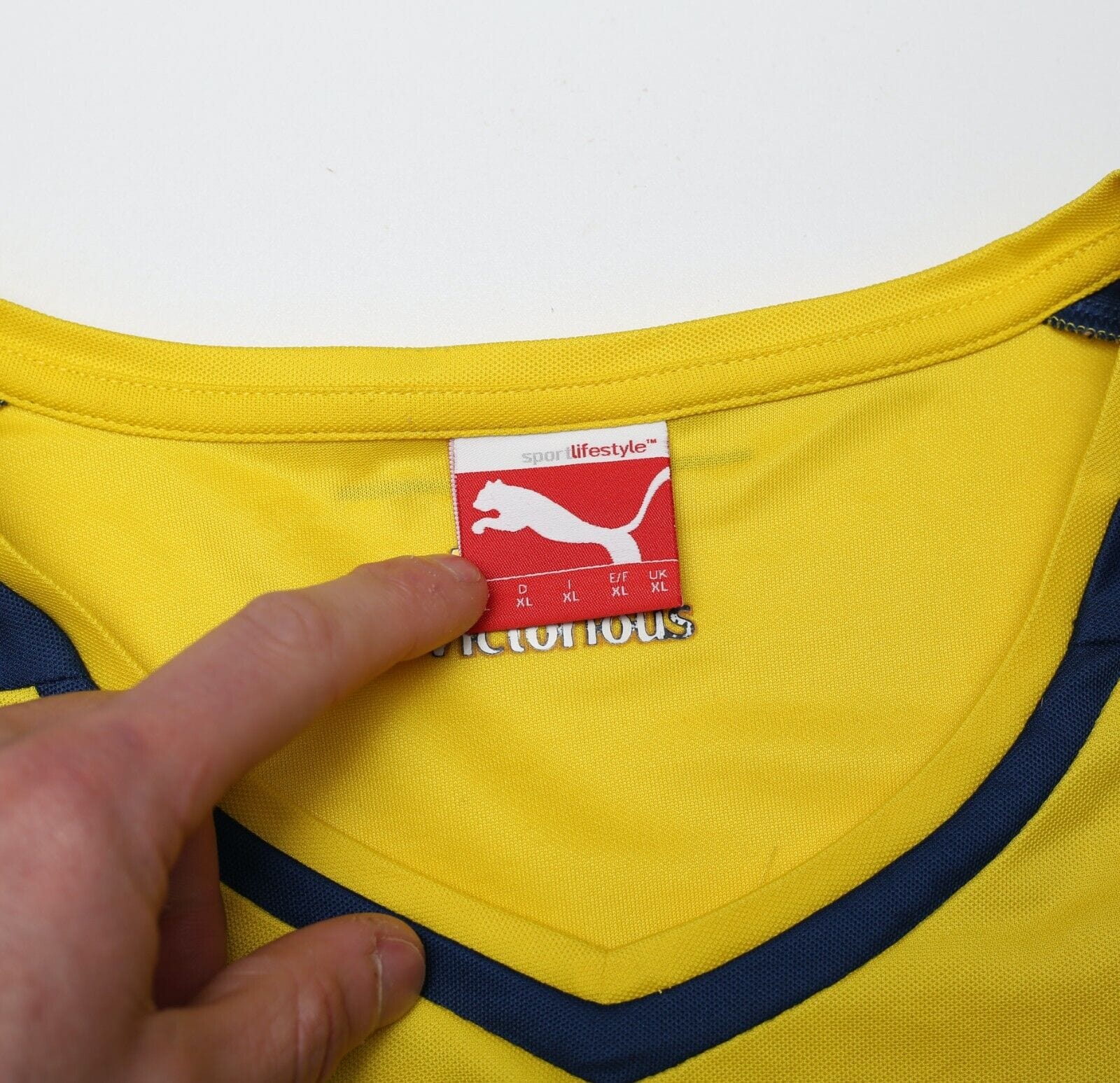 2014/15 ARSENAL Vintage PUMA Away Long Sleeve Football Shirt (XL)