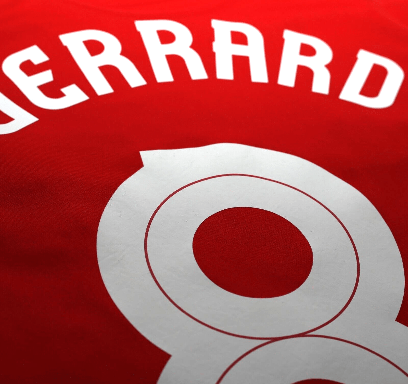 2014/15 GERRARD #8 Liverpool Warrior Home Football Shirt (L)
