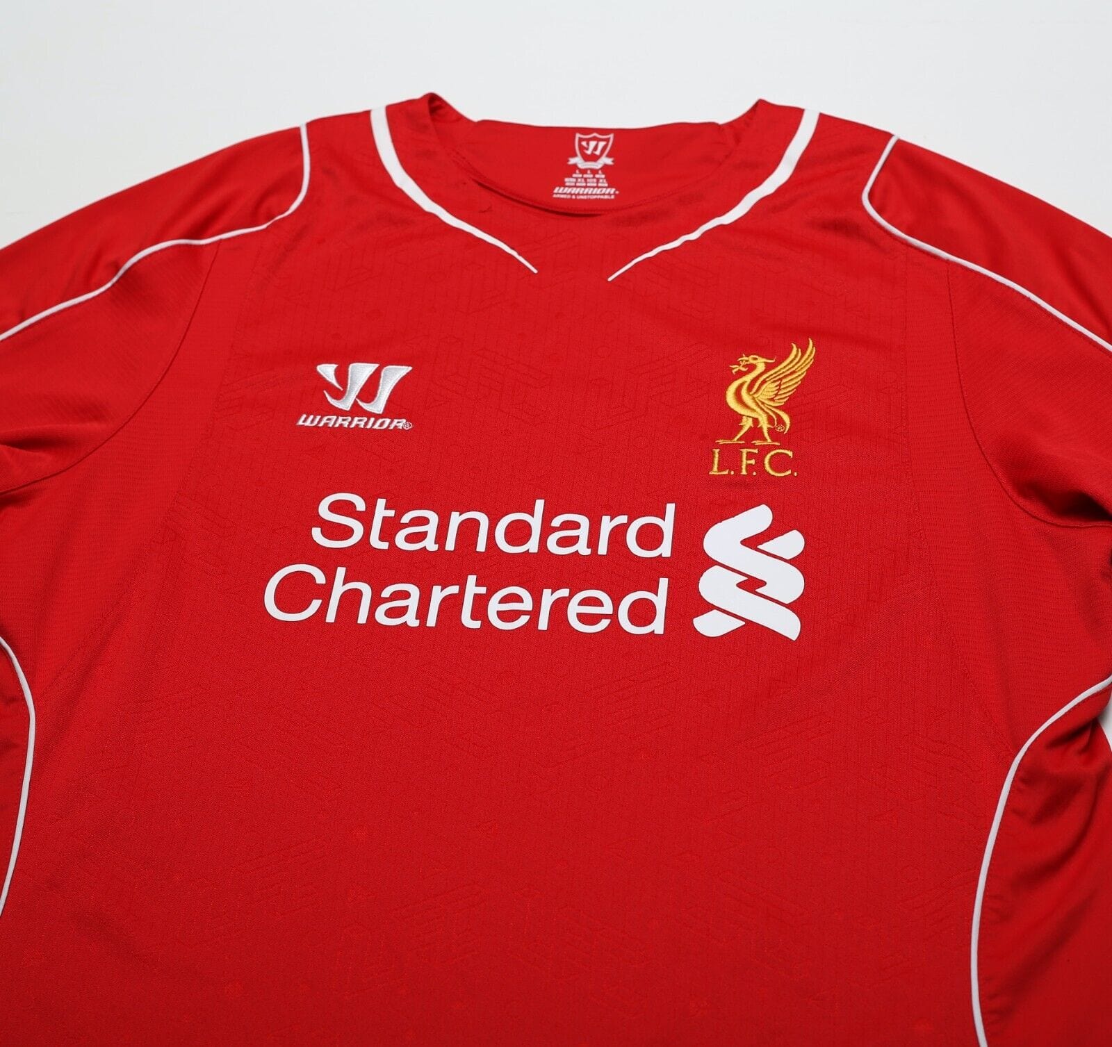 2014/15 GERRARD #8 Liverpool Warrior Home Football Shirt (L)