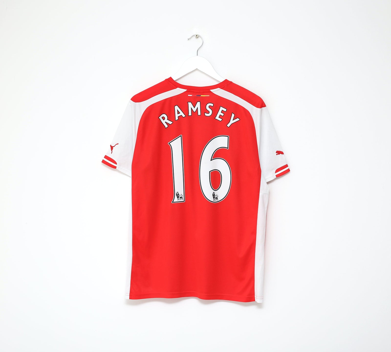 2014/15 RAMSEY #16 Arsenal Puma Home Football Shirt (L)