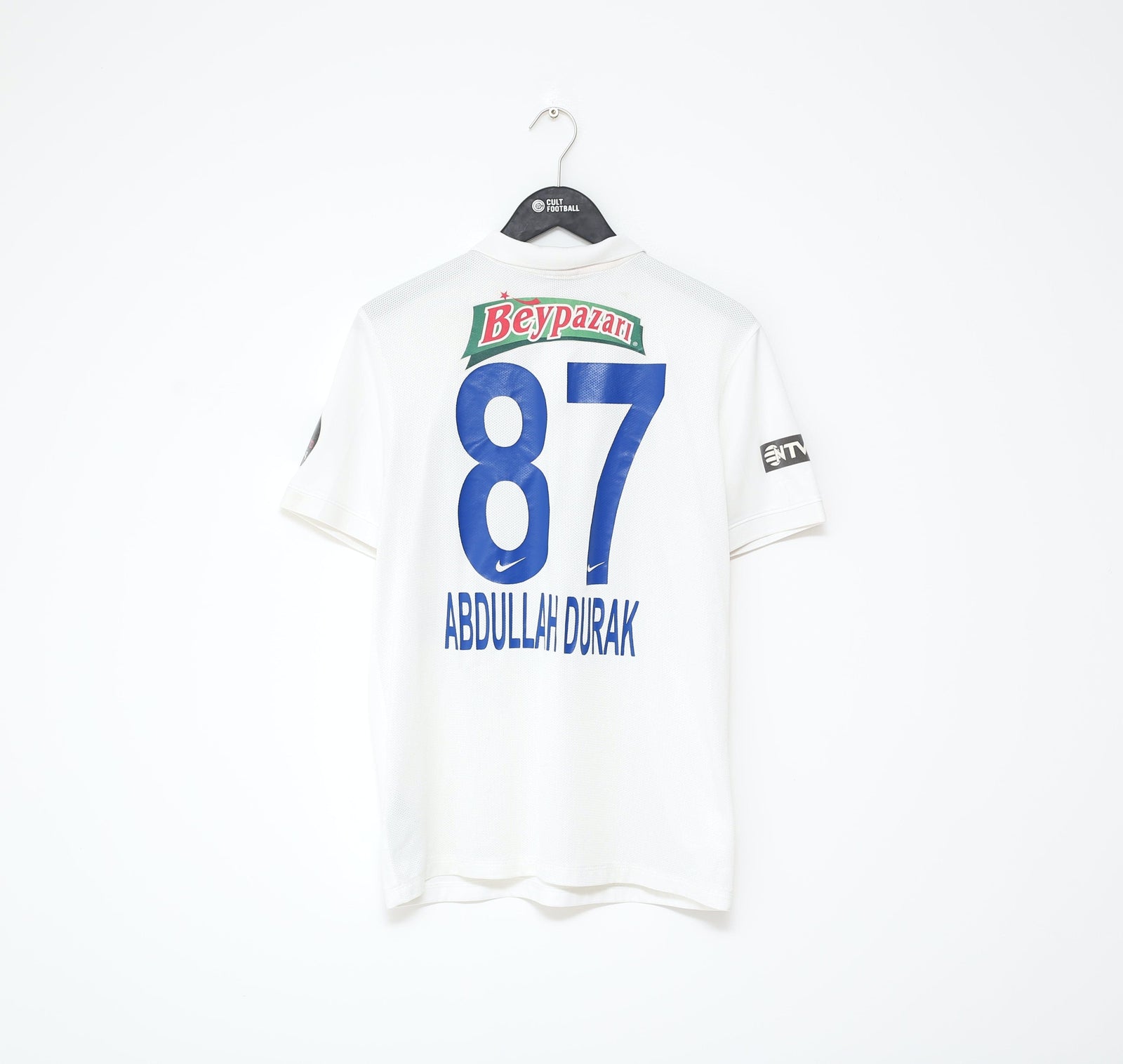 2015/16 DURAK #87 Kasimpasa Vintage Nike Match Worn Home Football Shirt (M)