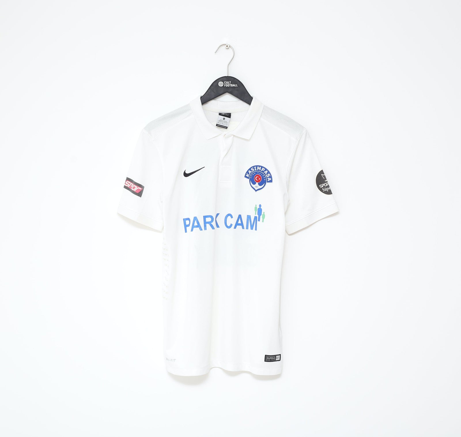2015/16 DURAK #87 Kasimpasa Vintage Nike Match Worn Home Football Shirt (M)