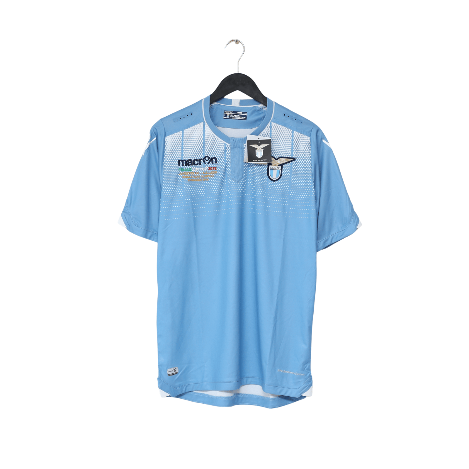 2015/16 LAZIO 'FIinale TIM Cup 2015' Macron Home Football Shirt (L) BNWT