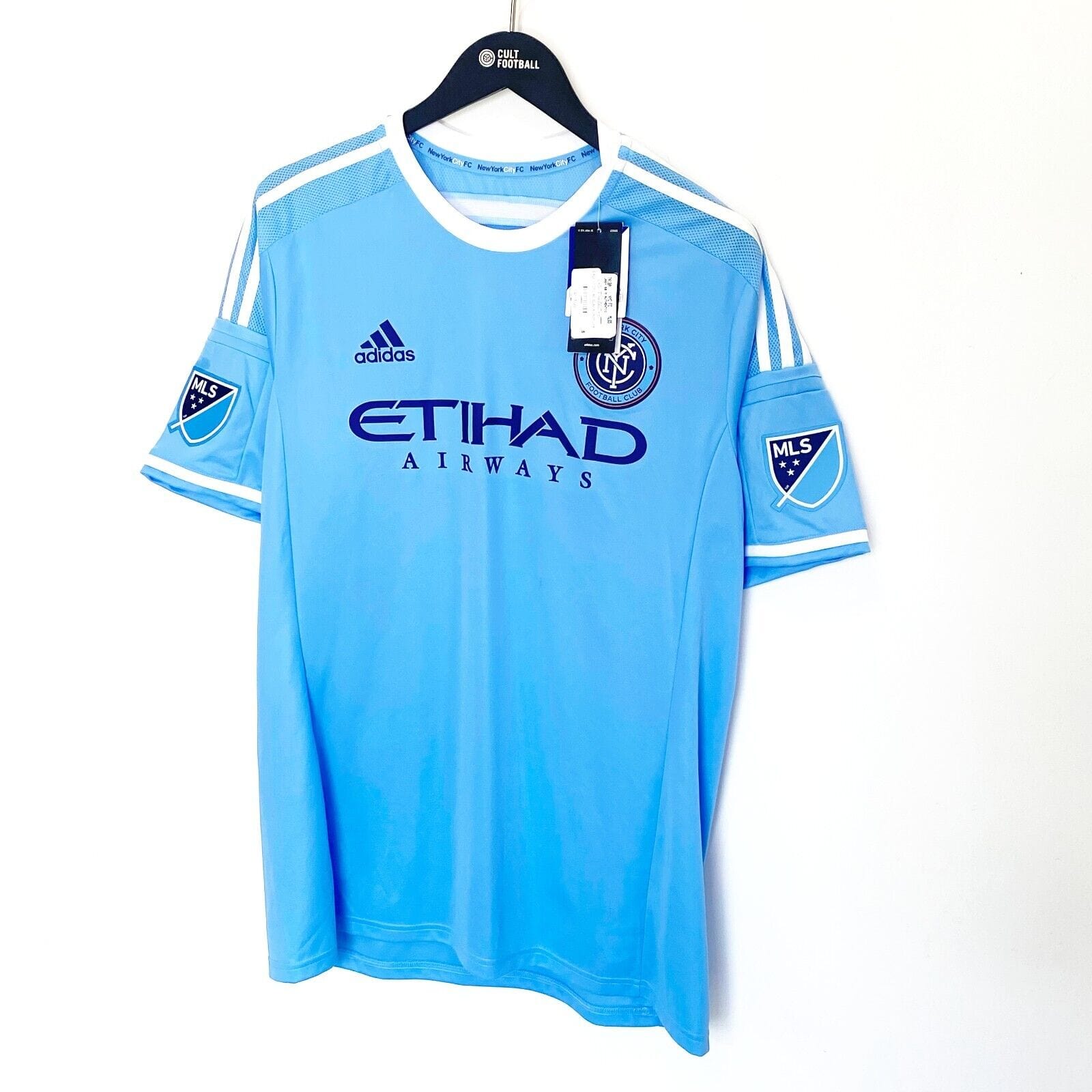 2015/16 NEW YORK CITY adidas Player Issue Football Shirt (L/XL) BNWT Pirlo Villa