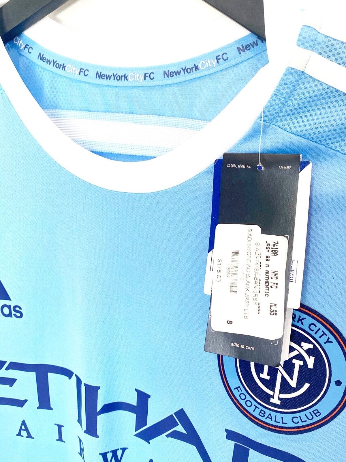 2015/16 NEW YORK CITY adidas Player Issue Football Shirt (L/XL) BNWT Pirlo Villa