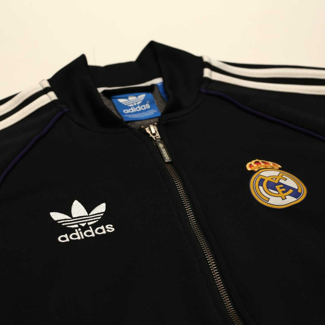 2015/16 Real Madrid Retro adidas Original Football Track Top Jacket (M)
