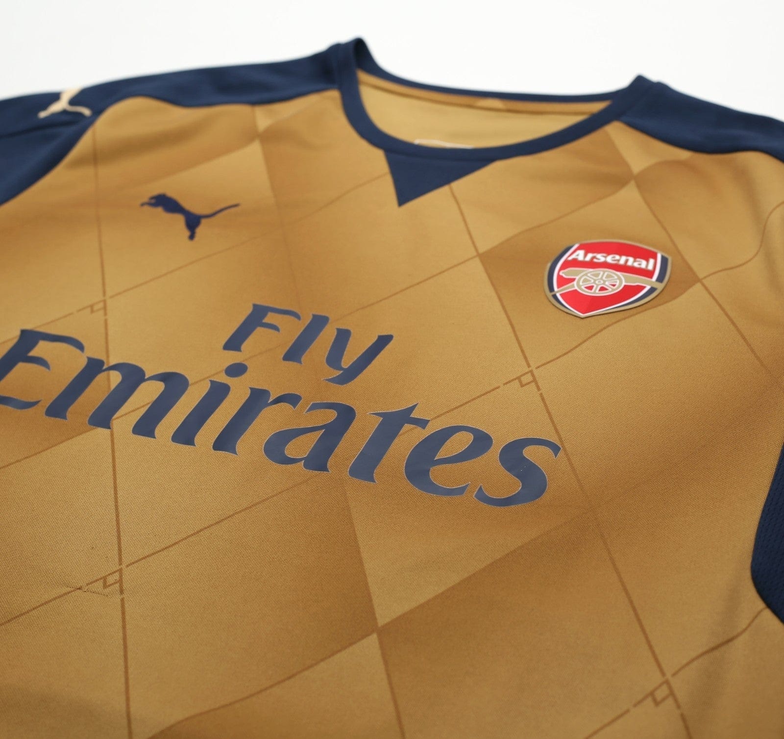 2015/16 S. CAZORLA #19 Arsenal Vintage PUMA Away Football Shirt (XL)