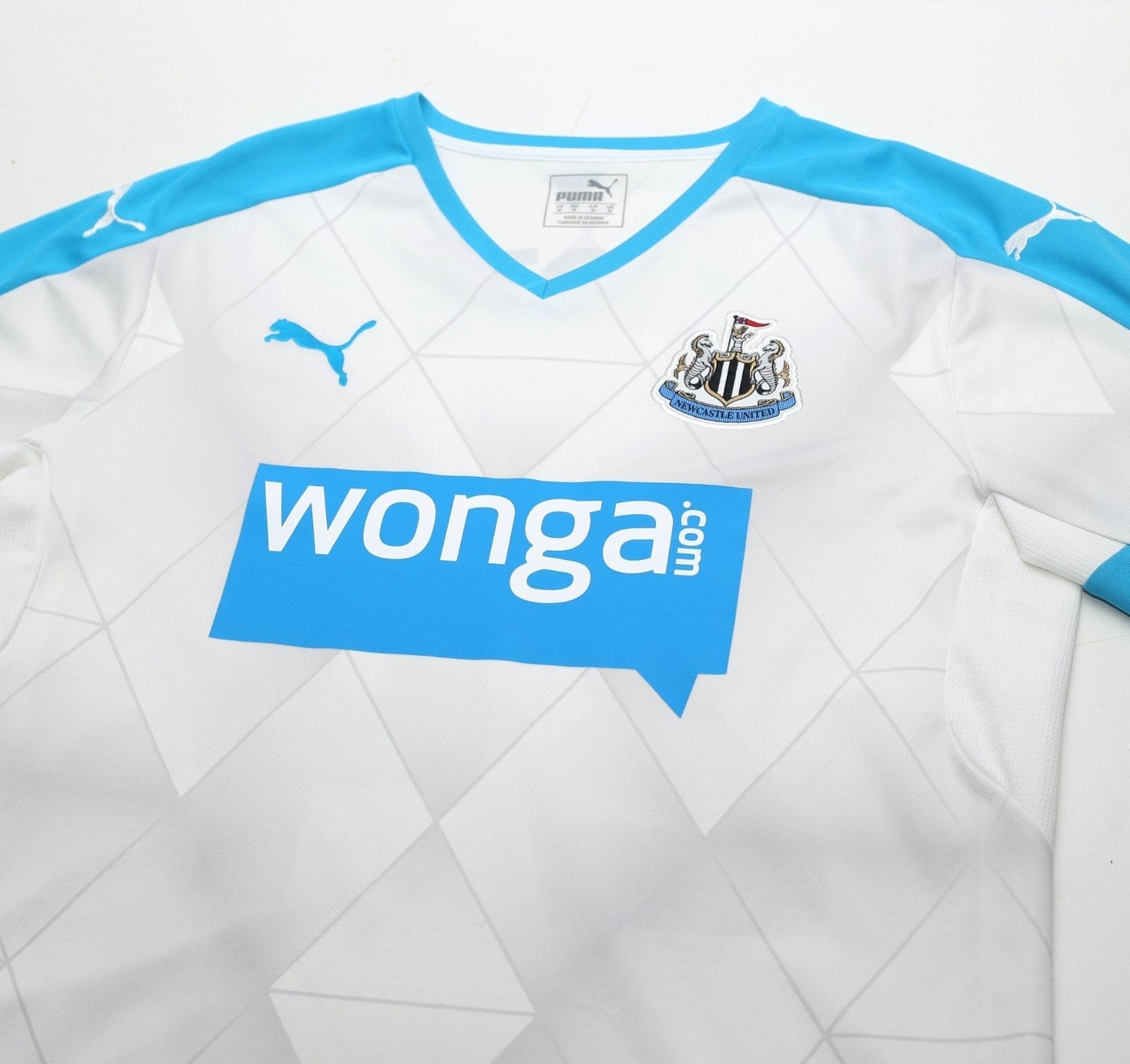 2015/16 TIOTE #24 Newcastle Utd Vintage PUMA Long Sleeve Away Football Shirt (M)
