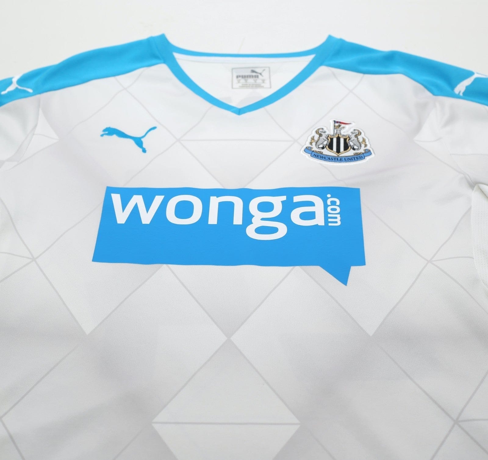 2015/16 TIOTE #24 Newcastle Utd Vintage PUMA Long Sleeve Away Football Shirt (M)