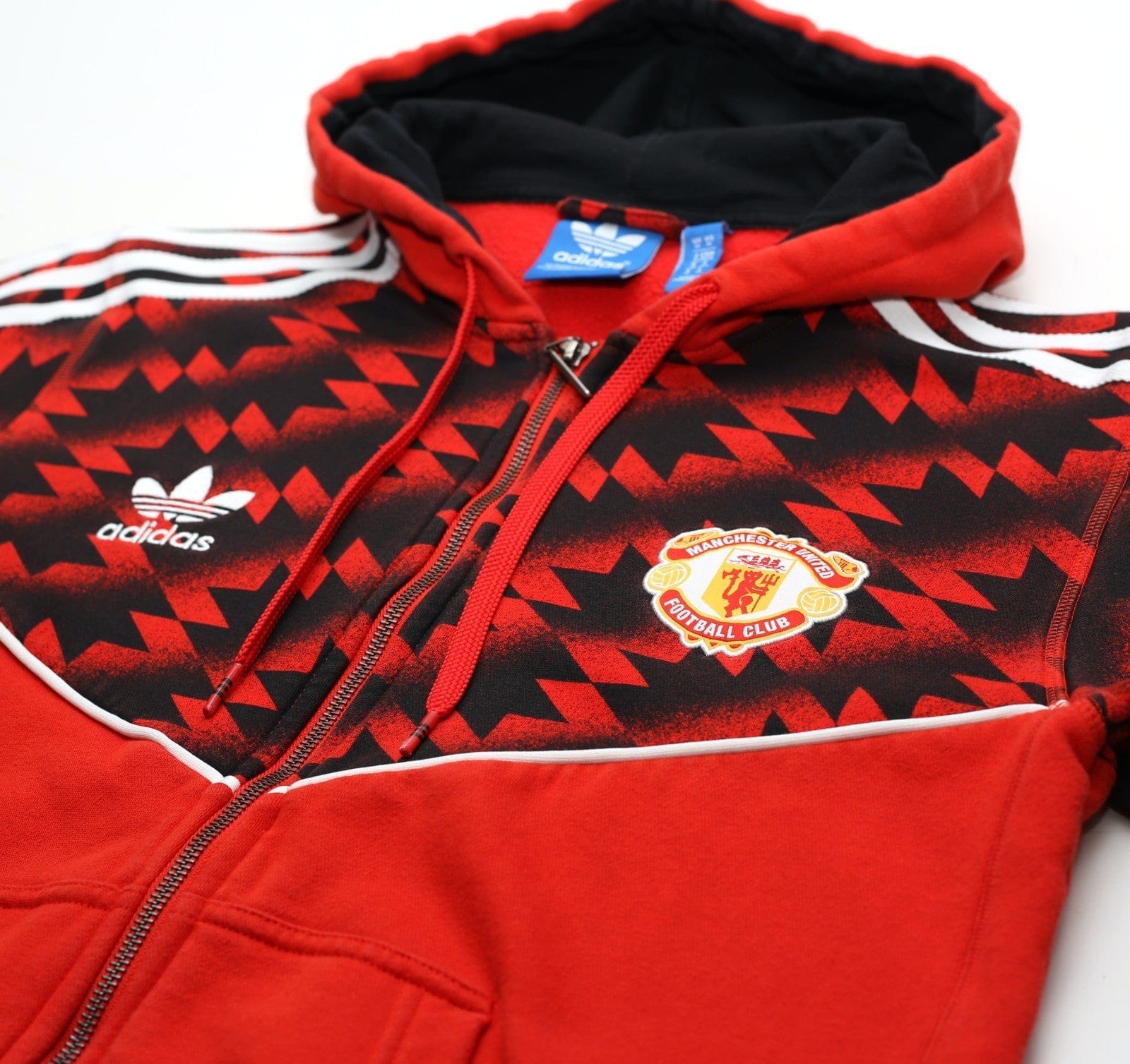 2015 MANCHESTER UNITED Retro adidas Originals Hoodie (M)