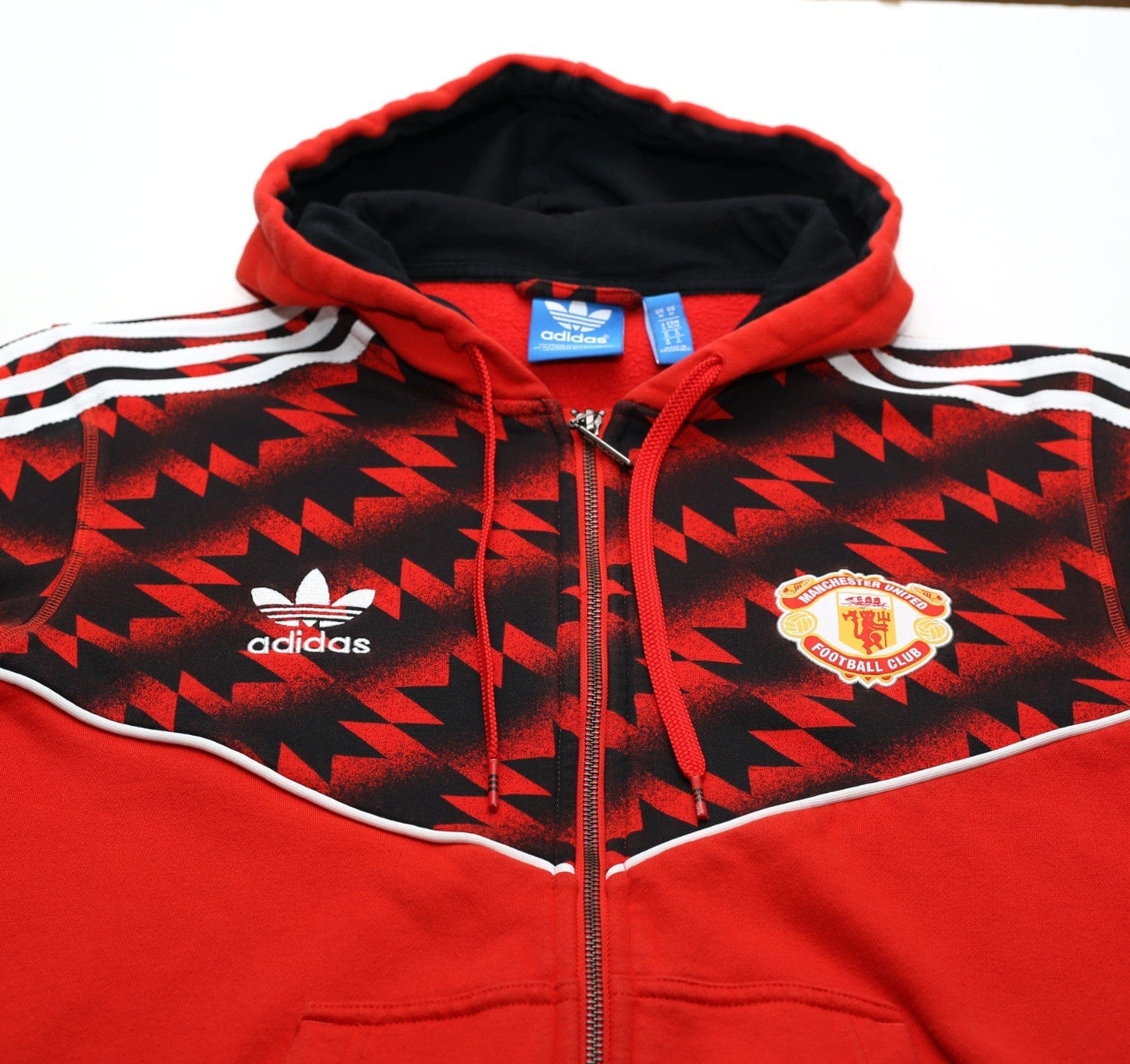 2015 MANCHESTER UNITED Retro adidas Originals Hoodie (M)