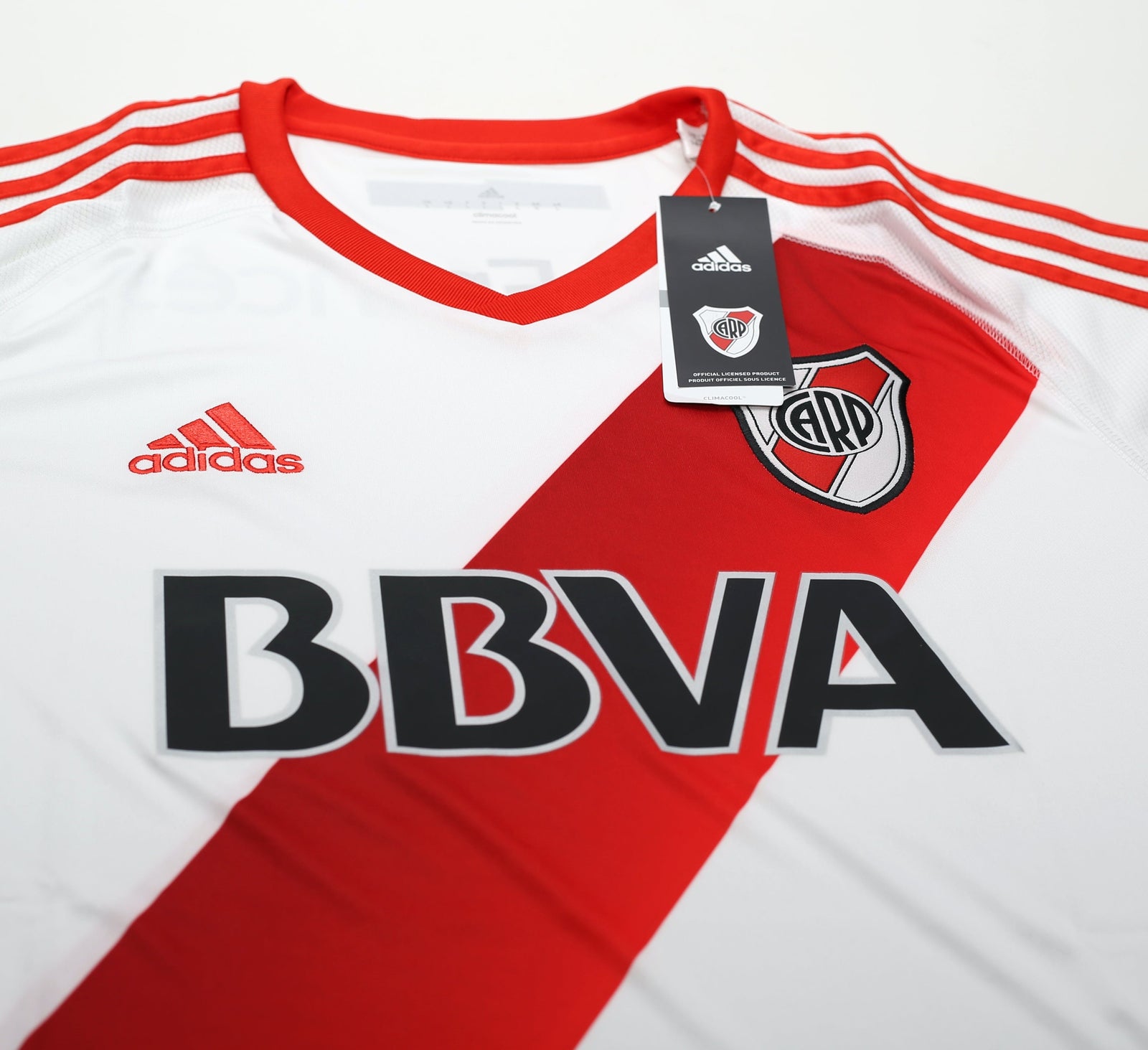 2016/17 RIVER PLATE Adidas Home Football Shirt (L) BNWT